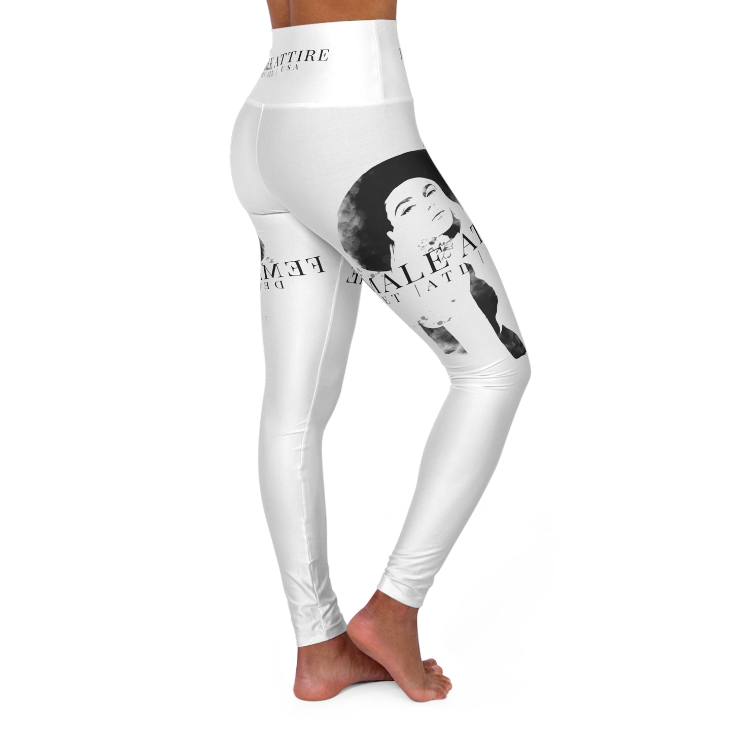 Stylish High Waisted Yoga Leggings - Female Attire Design for Comfort & Fashion