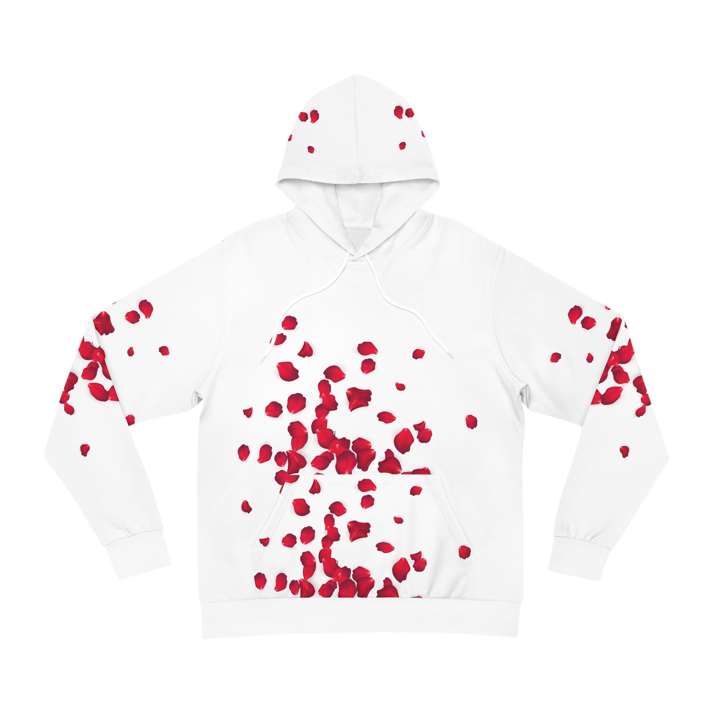 Romantic Rose Petals Hoodie - Perfect for Valentine's Day and Love Celebrations