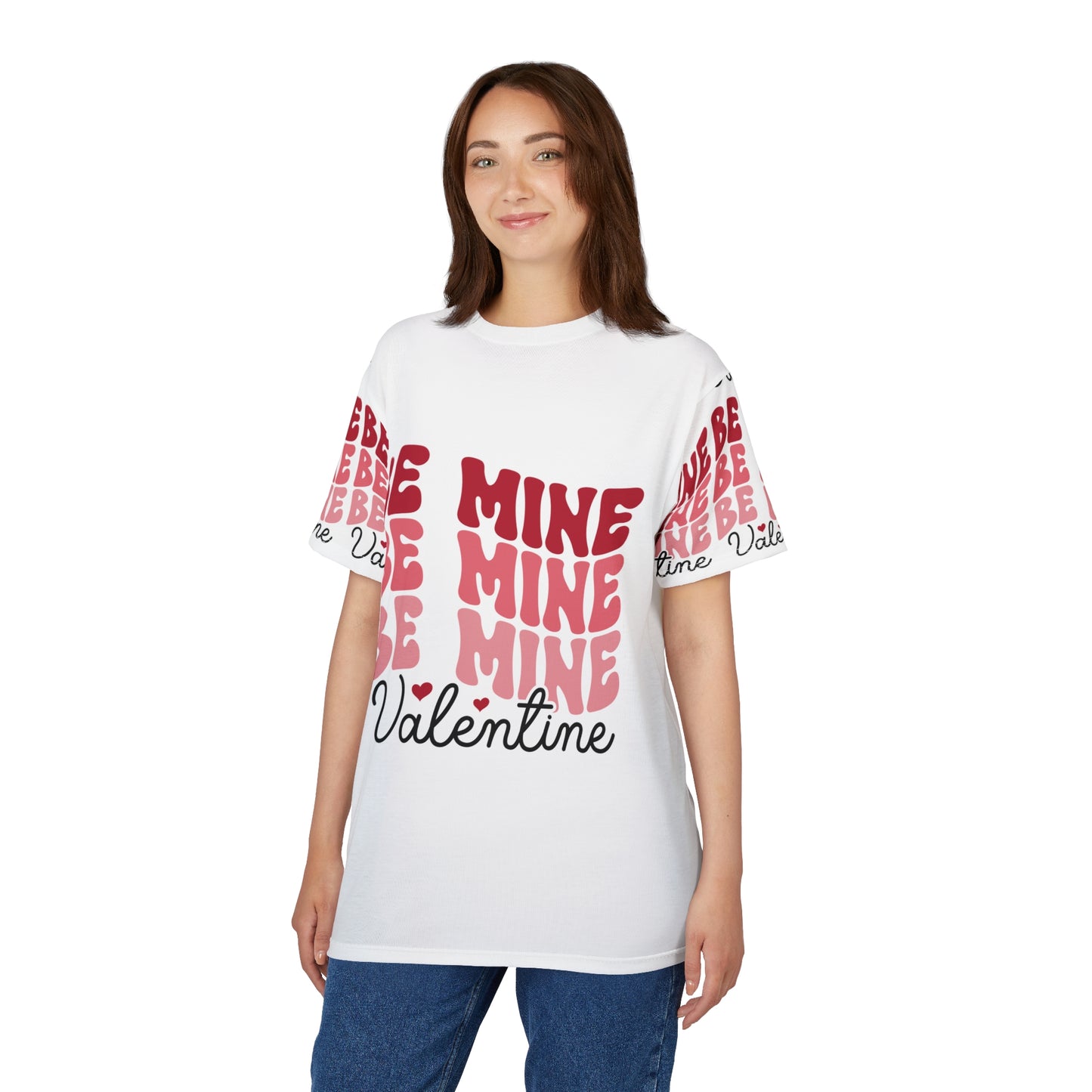 Be Mine Valentine Unisex Cut & Sew Tee (AOP)