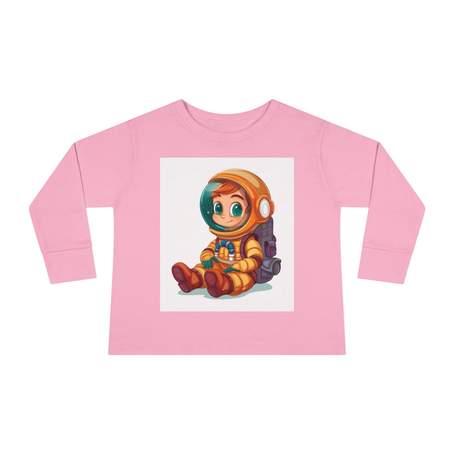 Toddler Astronaut Long Sleeve Tee - Cute Kids Space Shirt for Little Explorers