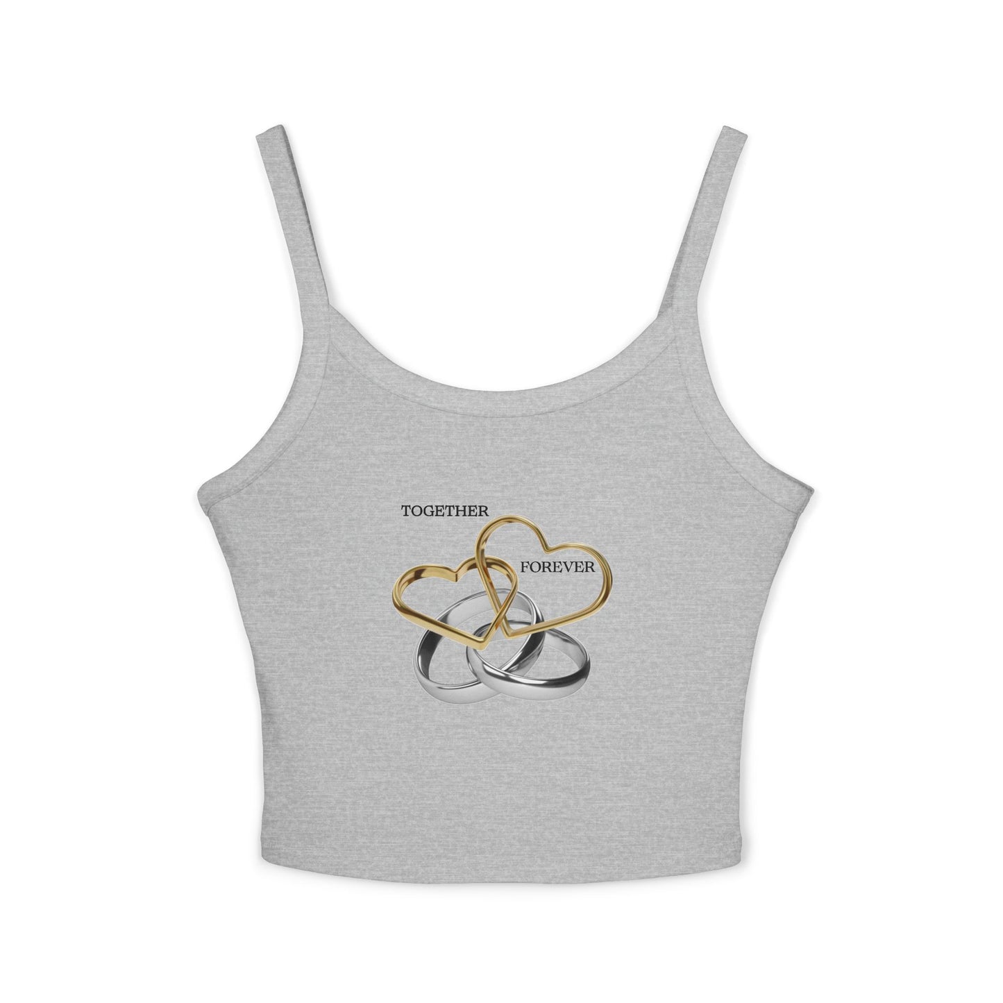 Together Forever Women's Spaghetti Strap Tank Top - Romantic Relationship Apparel