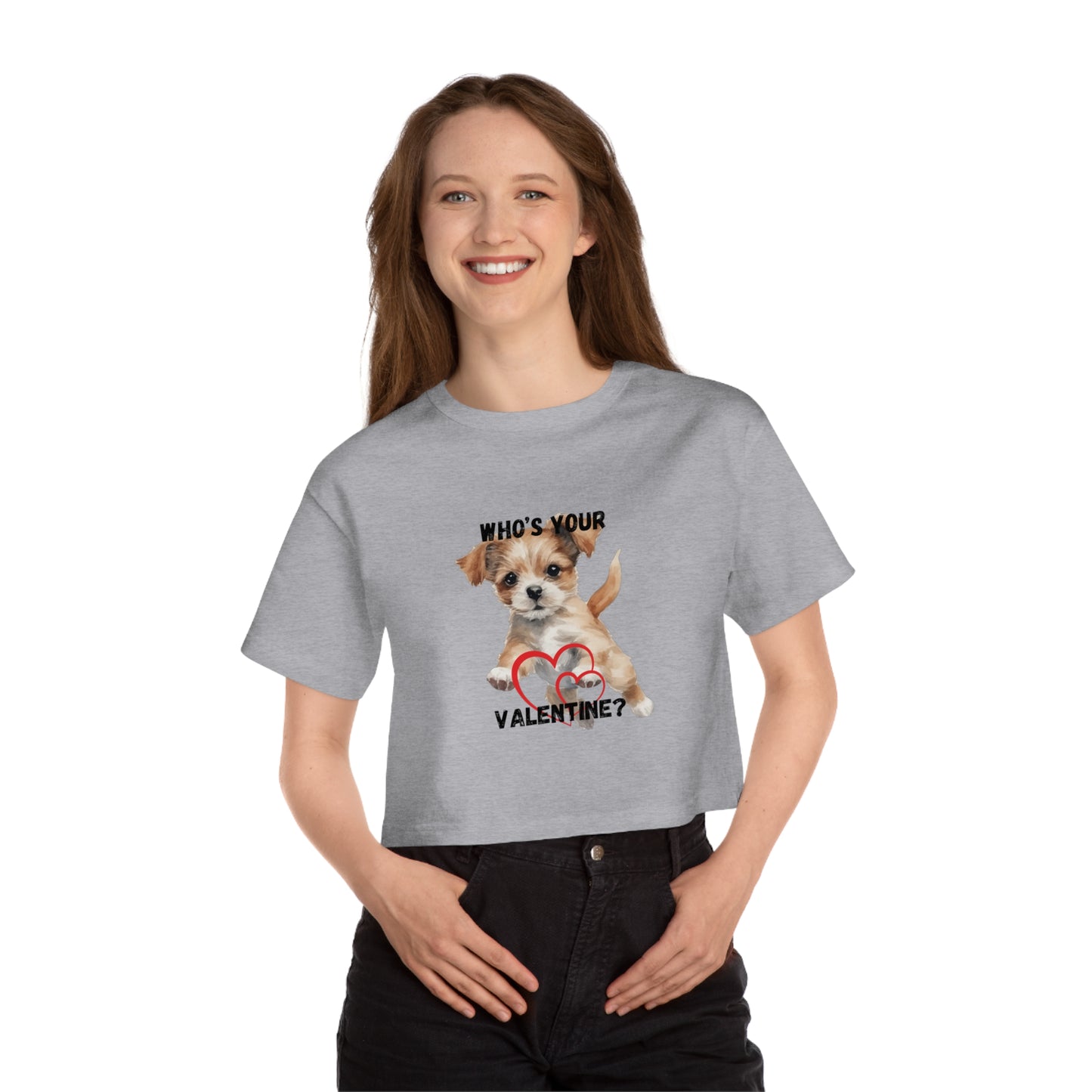 Valentine Champion Women's Heritage Cropped T-Shirt