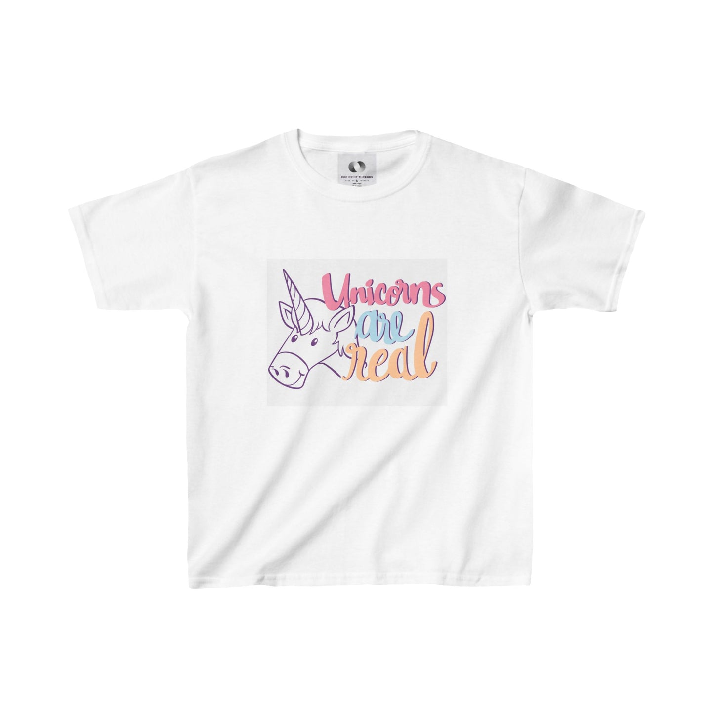 Unicorns Are Real Kids Tee - Fun & Playful Cotton Shirt for Unicorn Lovers