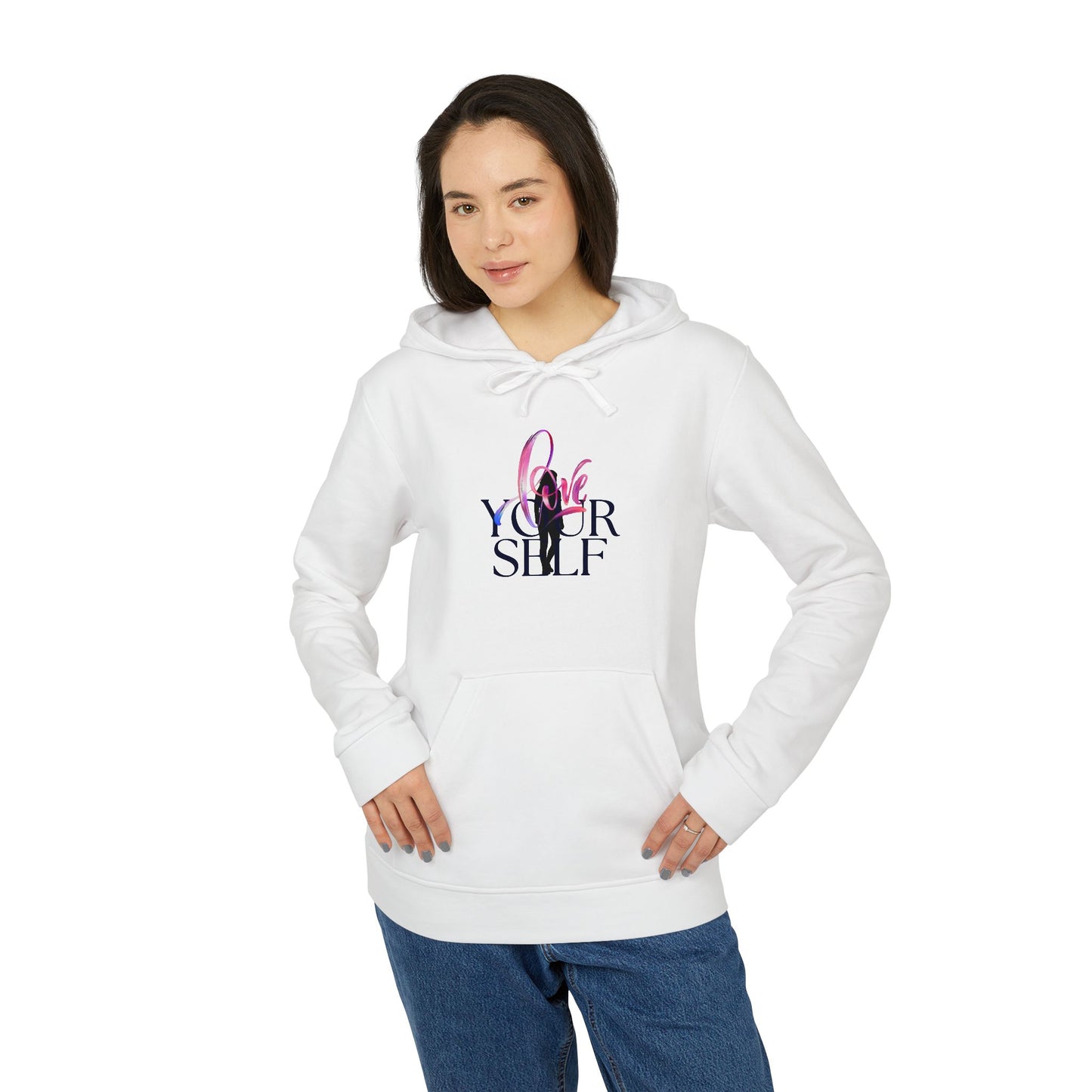 Adidas Unisex Fleece Hoodie - Embrace Yourself Graphic