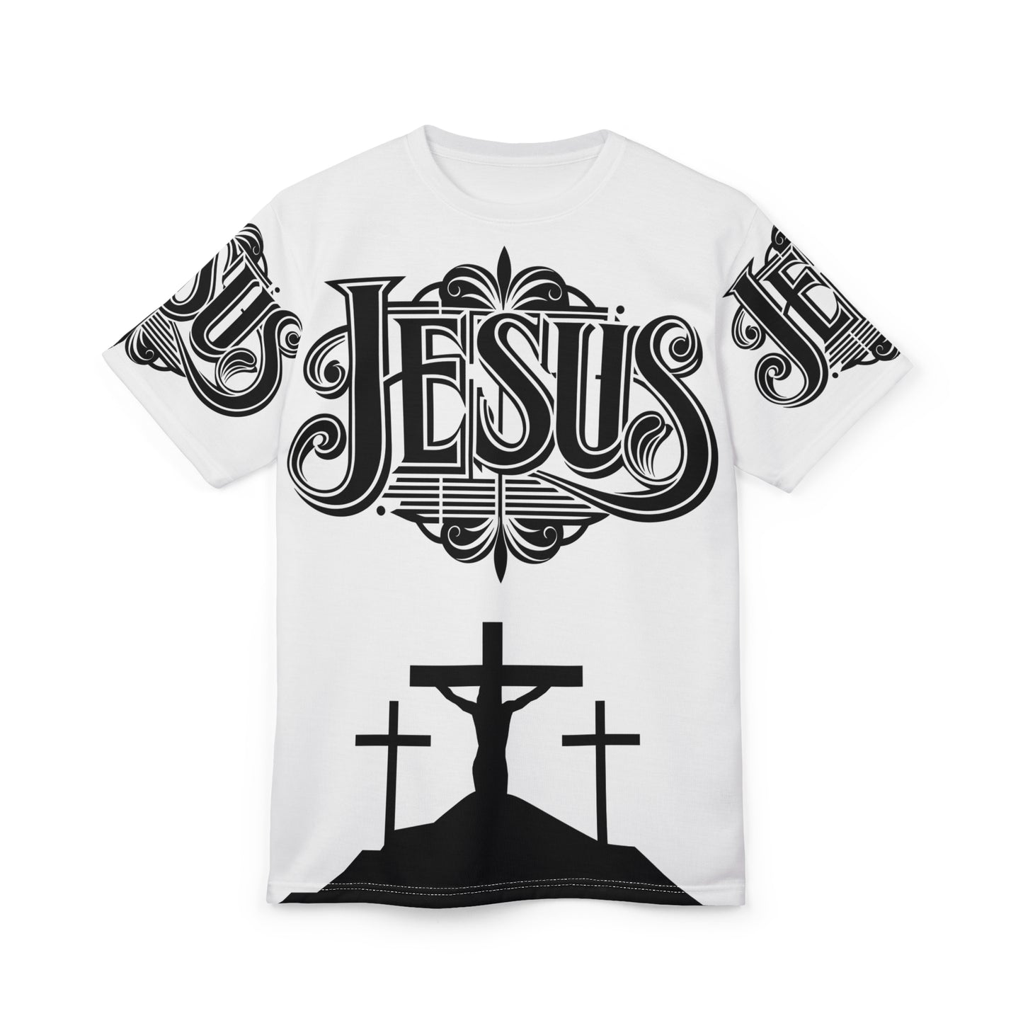 Inspirational Jesus Graphic Tee - Unisex Cut & Sew Design