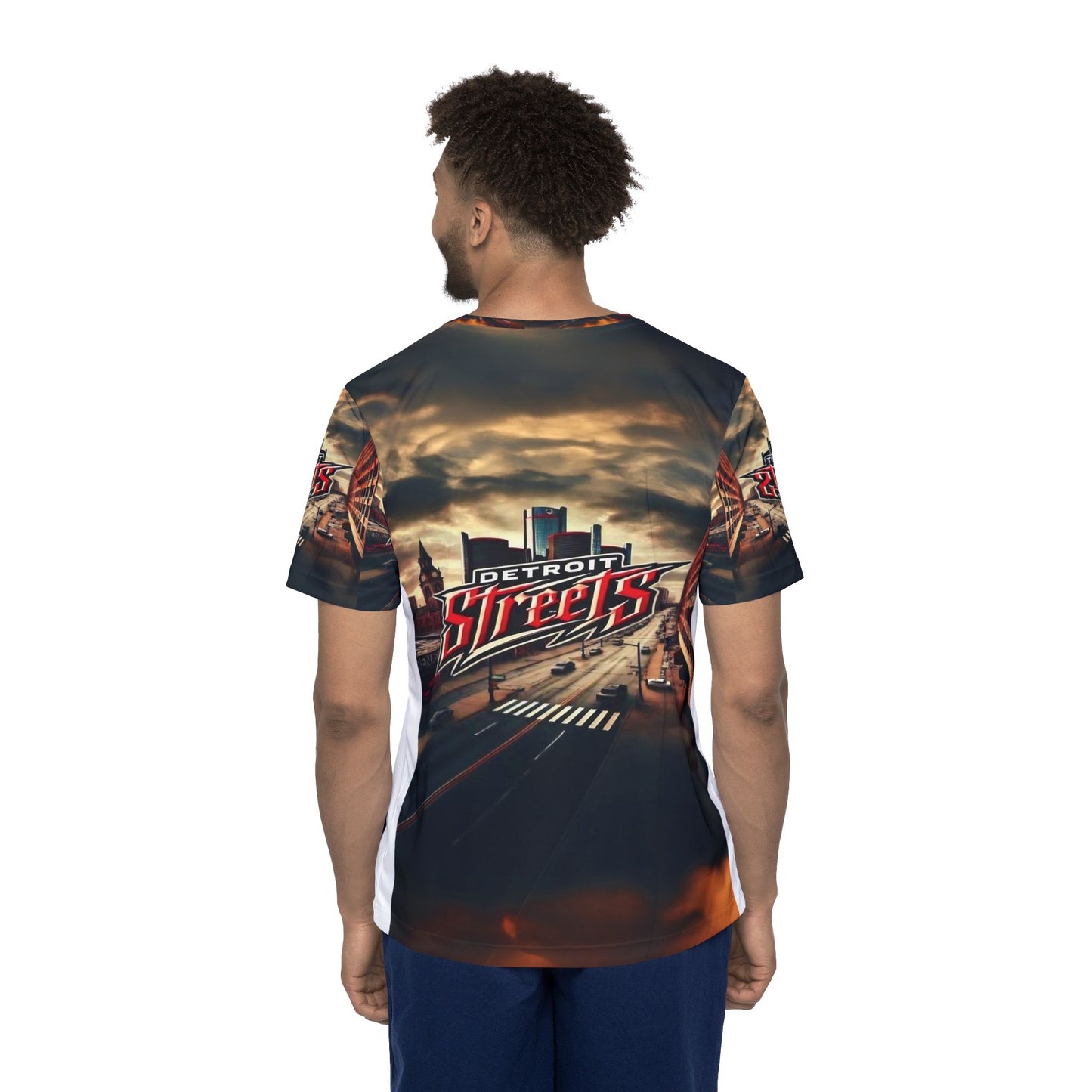 Detroit Streets Men's Sports Jersey - Urban Style Tee for Game Day