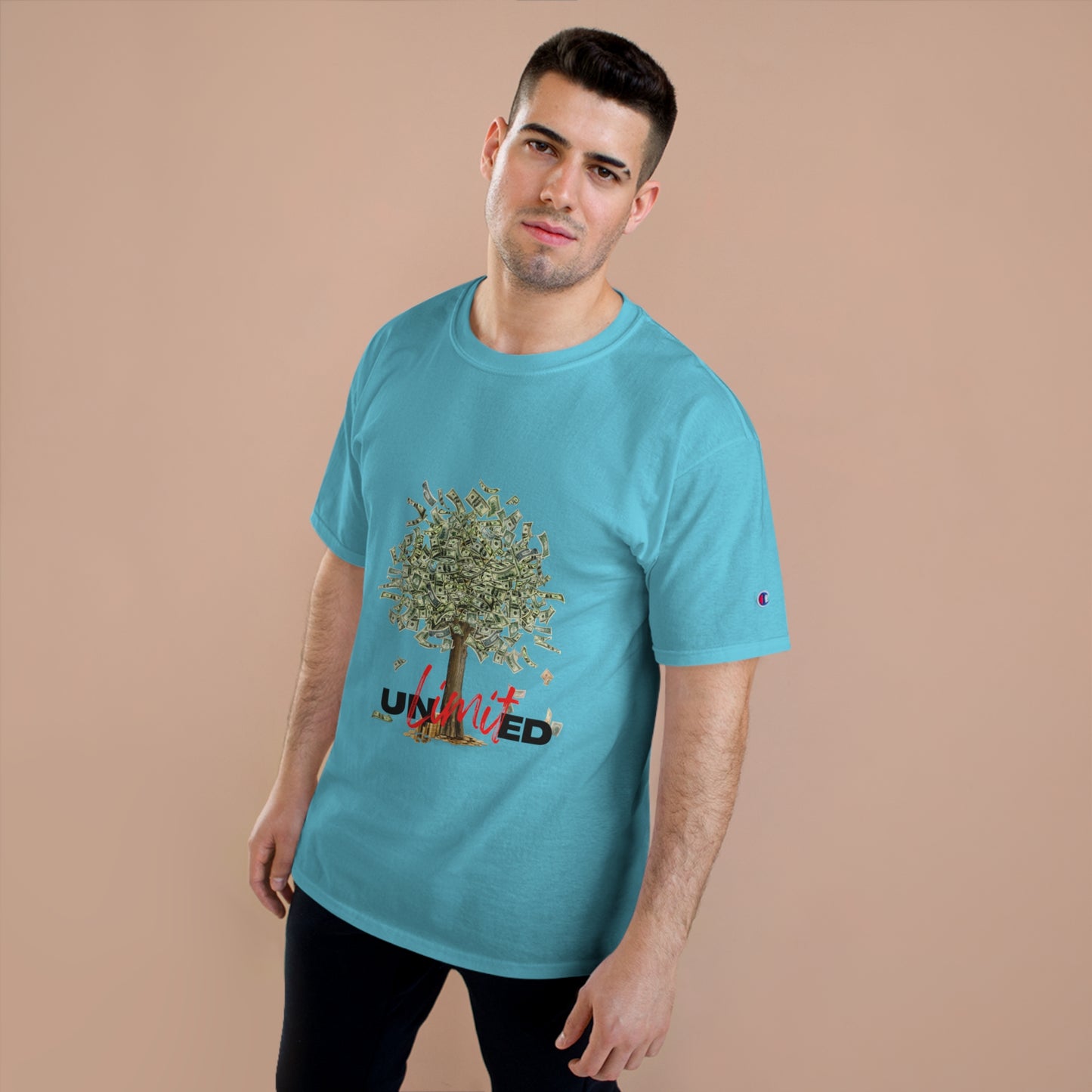 Champion T-Shirt - Unlimited Growth Tree Graphic