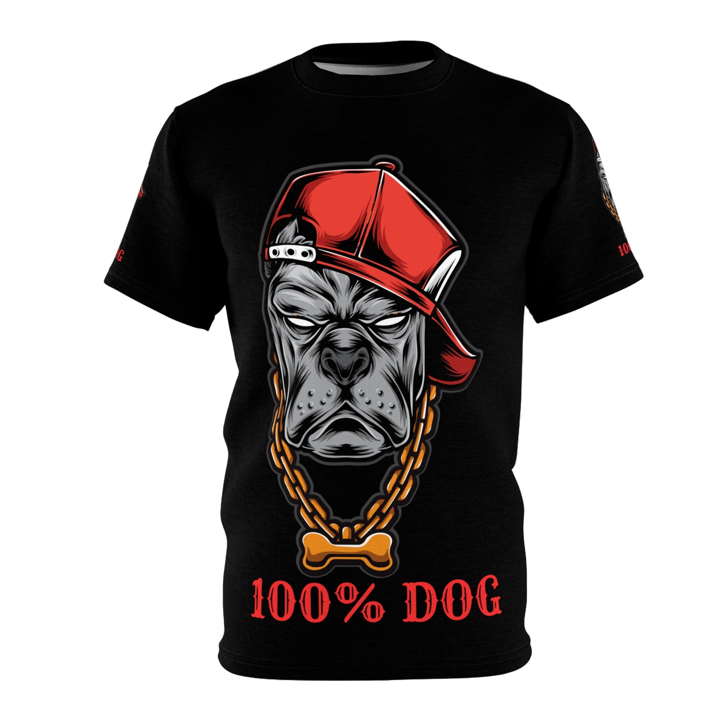 100% Dog Unisex Graphic Tee - Bold Design for Dog Lovers