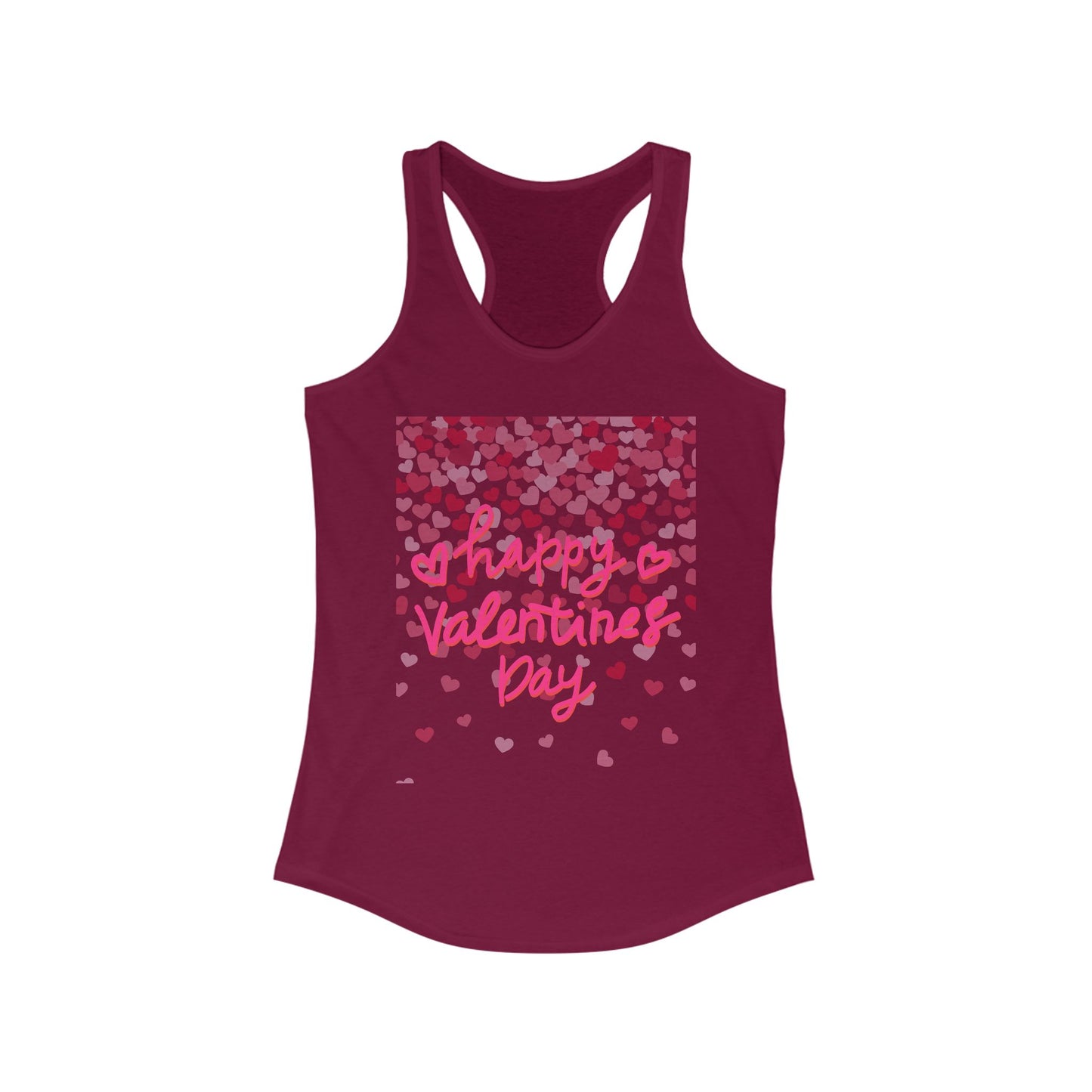 Happy Valentine's Day Racerback Tank for Women