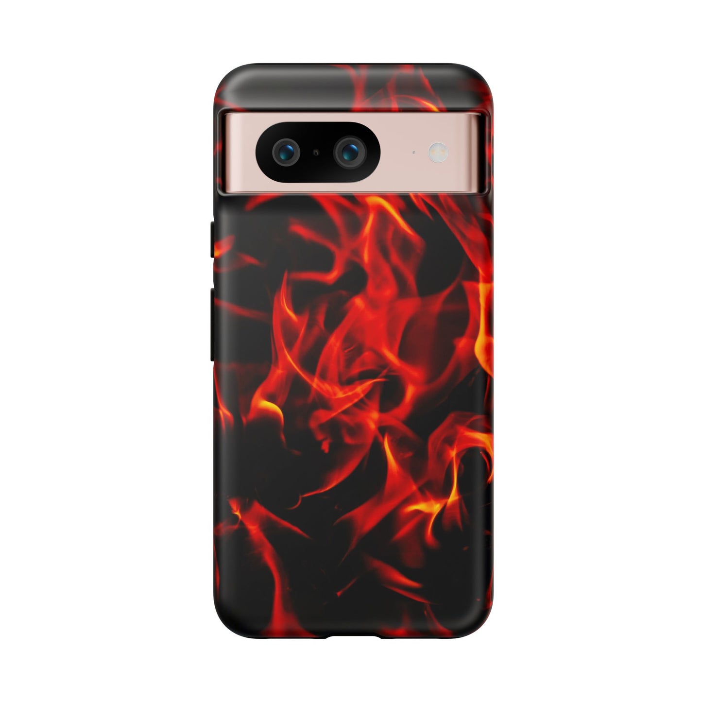 Fire Design Tough Phone Case - Bold Protection with Fiery Vibes