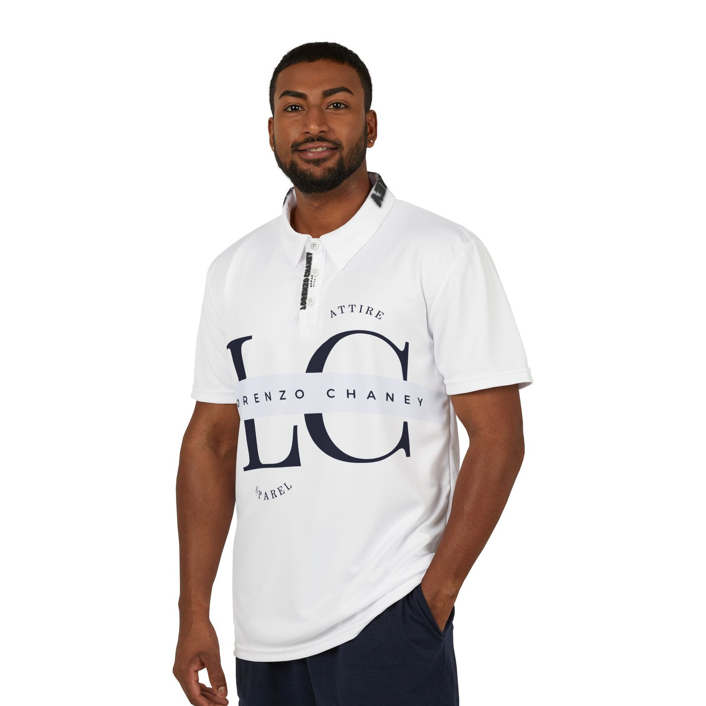 Stylish Unisex Polo Shirt with Lorenzo Chaney Logo - Versatile Casual Wear