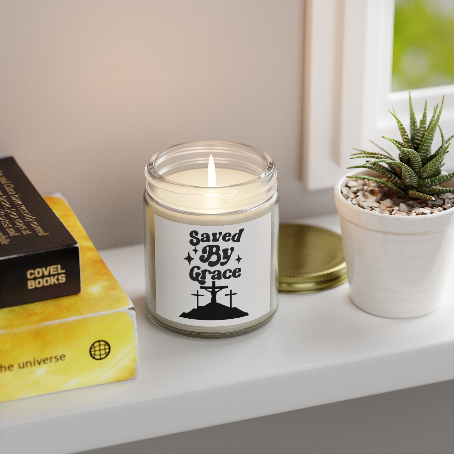 Saved By Grace Scented Candles - Coconut Apricot Wax, 4oz & 9oz