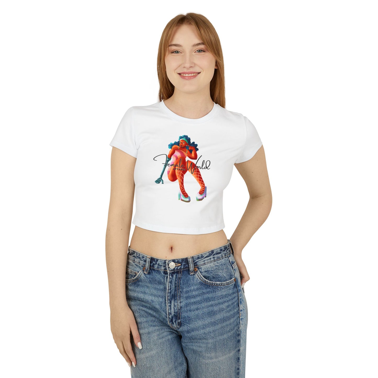 Empowered Women's Baby Tee - Stylish Casual Graphic Top