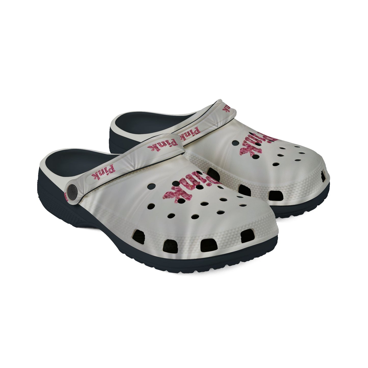 Women's Pink Polka Dot EVA Foam Rubber Clogs - Stylish Comfort Footwear