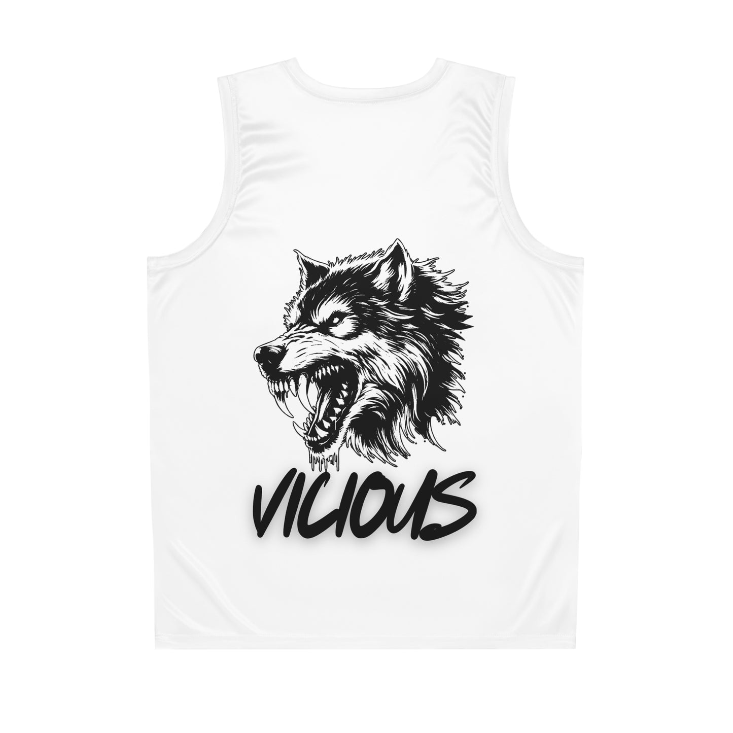 Vicious Wolf Basketball Jersey - Bold Athletic Wear for Sports Enthusiasts