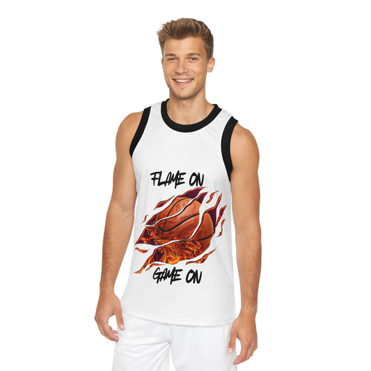 Flame On Basketball Jersey - Unisex Sport Tank for Game Day