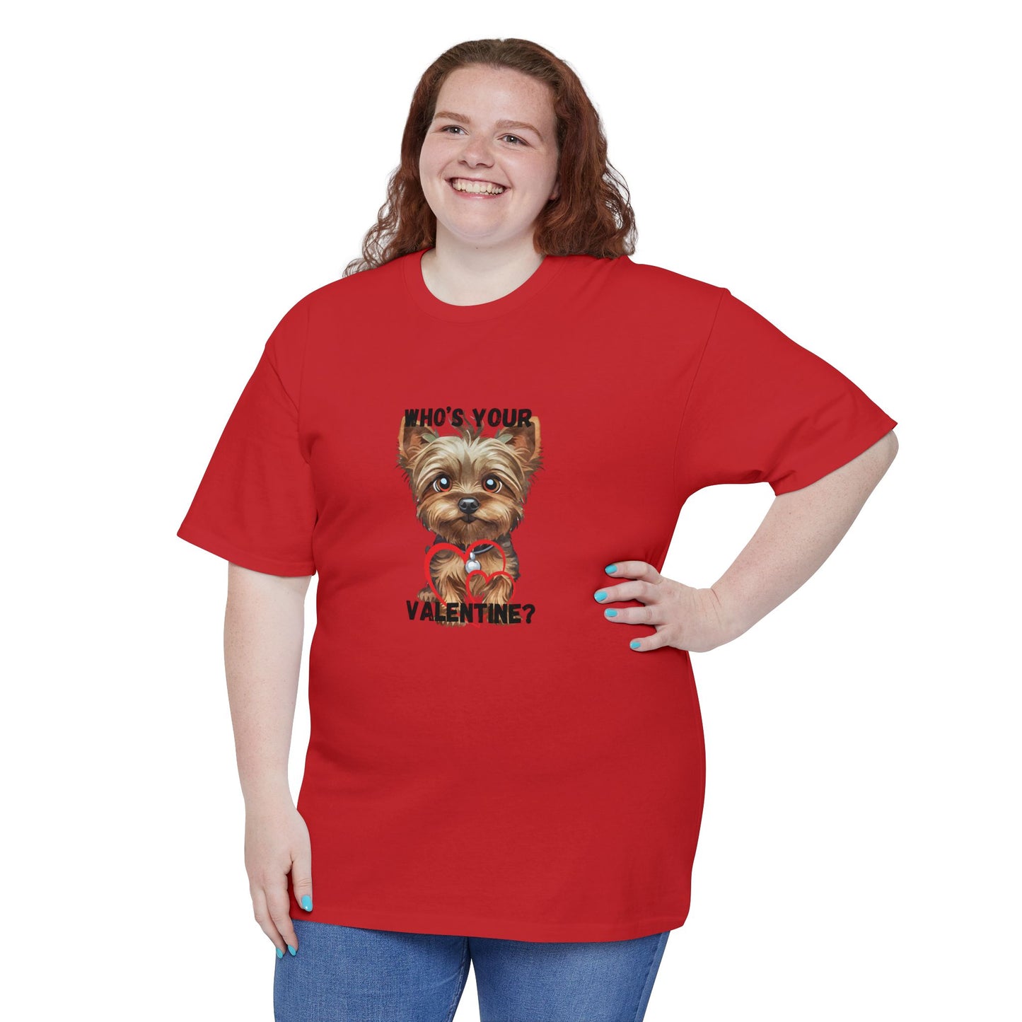 Valentine's Day Dog T-Shirt - Who's Your Valentine?