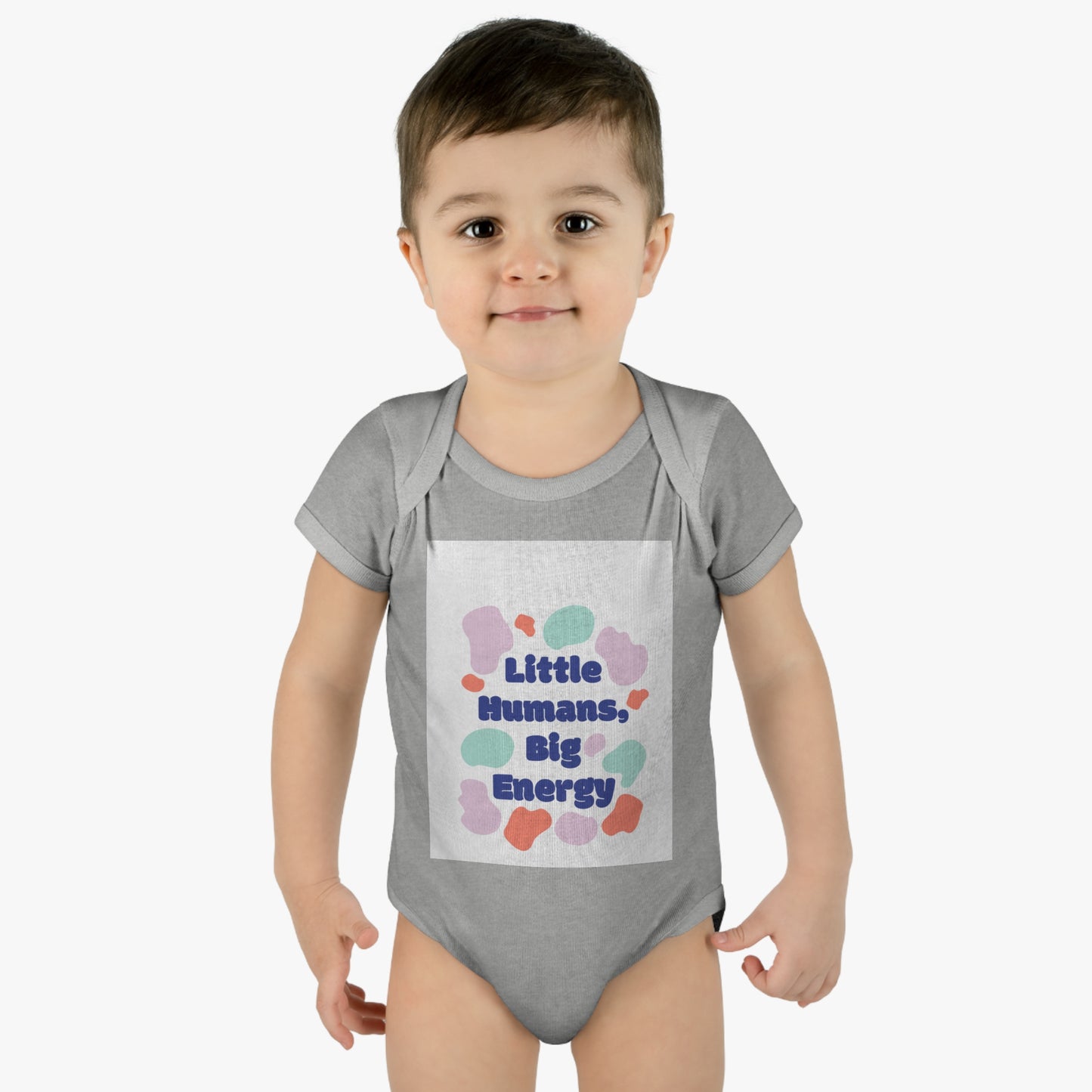 Cute Infant Bodysuit - "Little Humans, Big Energy" for Active Babies