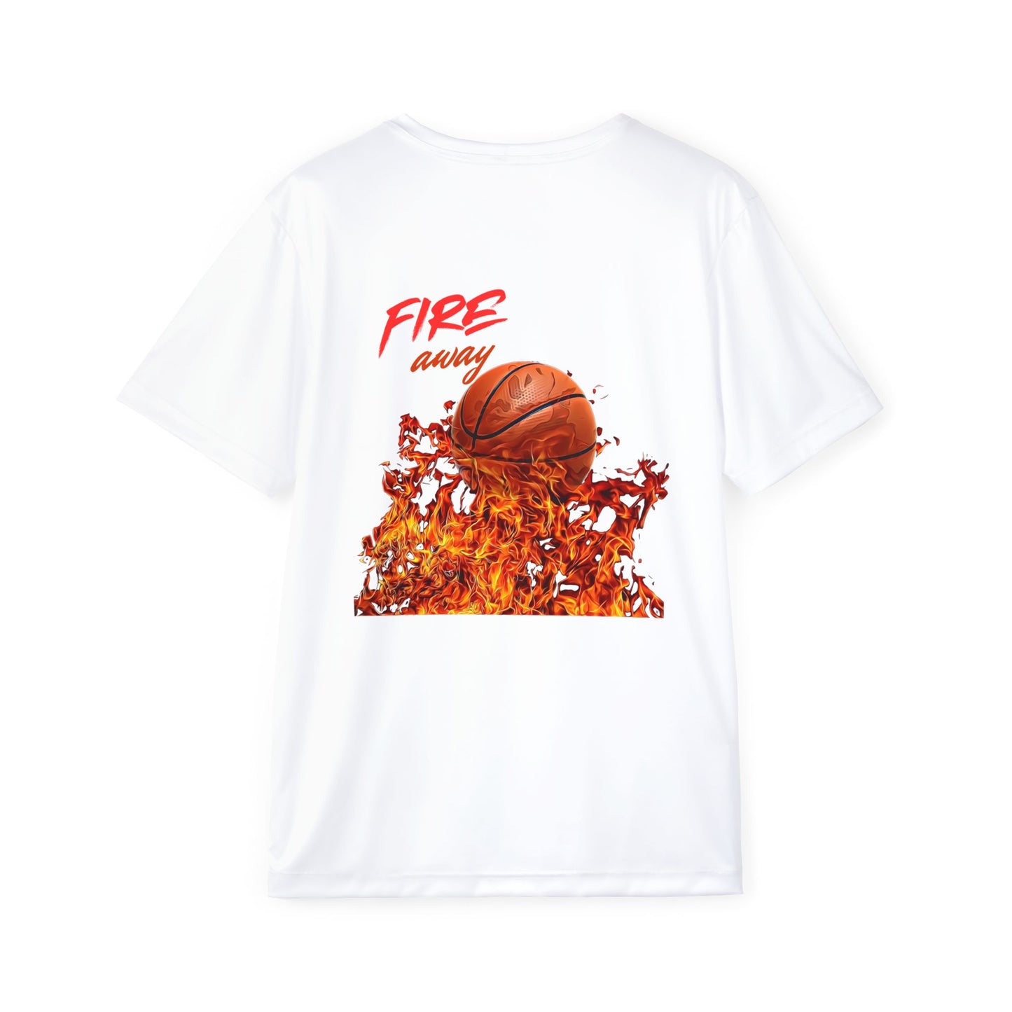 Fire Away Men's Sports Jersey - Basketball Graphic Tee for Athletes