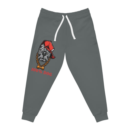 100% Dog Graphic Athletic Joggers for Pet Lovers