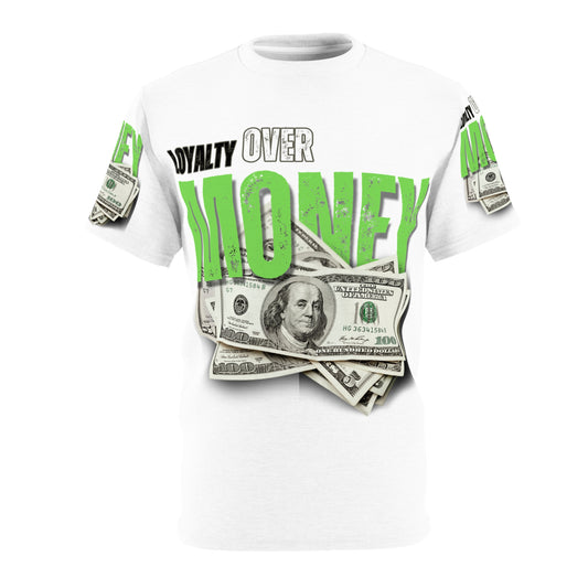 Loyalty Over Money Unisex Cut & Sew Tee - Stand Out Streetwear T-Shirt