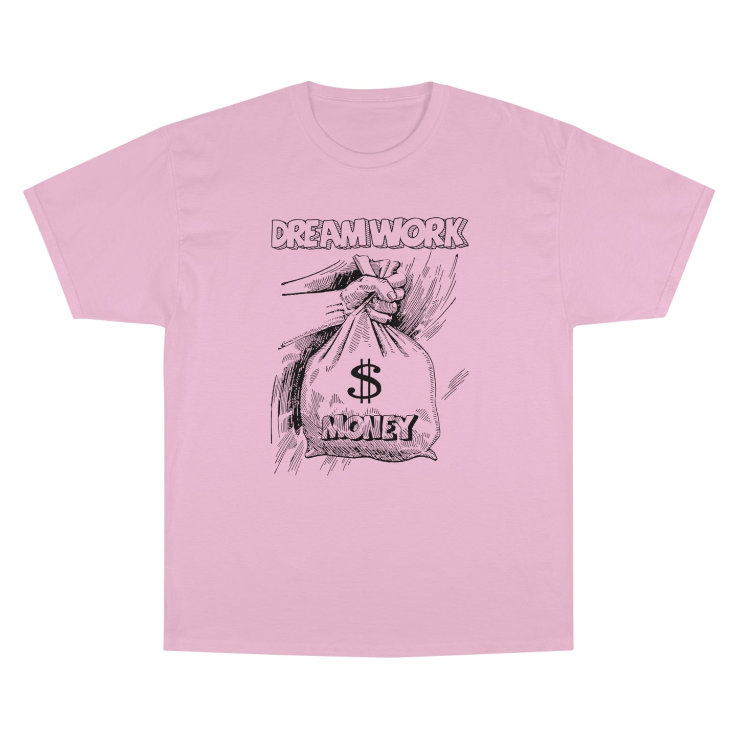 Champion T-Shirt - "Dream Work, Money" Graphic Tee for Motivation and Ambition