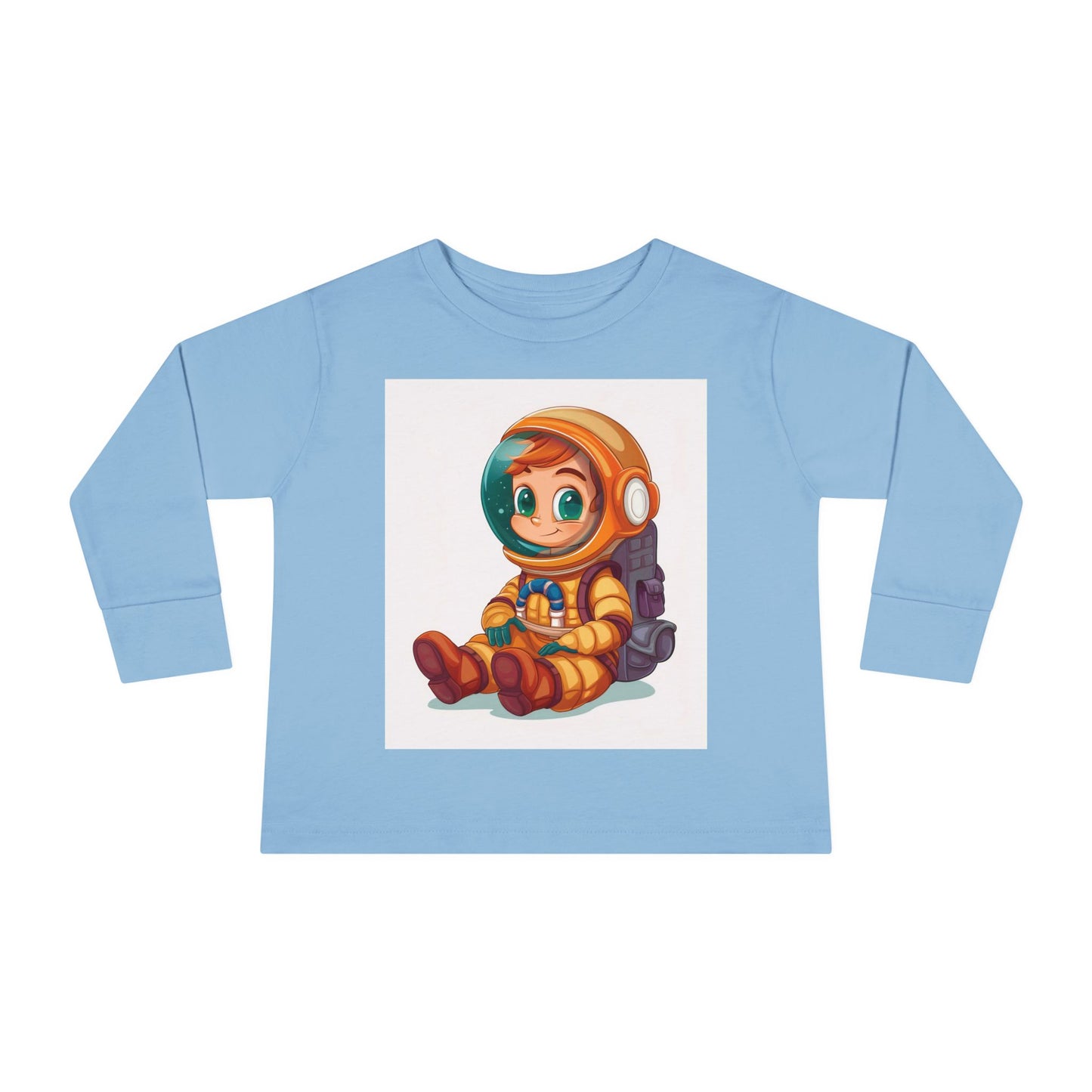 Toddler Astronaut Long Sleeve Tee - Cute Kids Space Shirt for Little Explorers