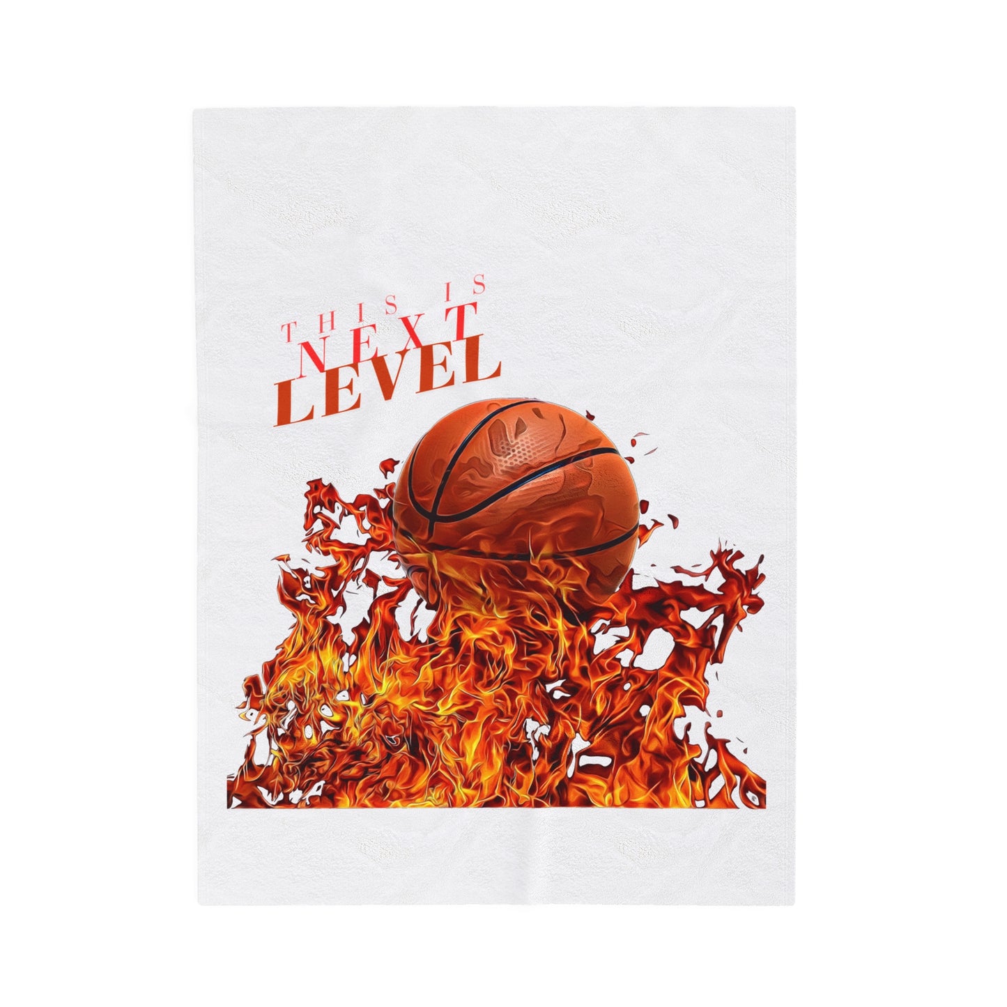 Next Level Basketball Velveteen Plush Blanket