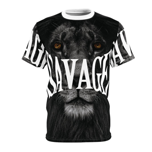 Savage Lion Unisex Tee - Bold Graphic T-Shirt for Animal Lovers