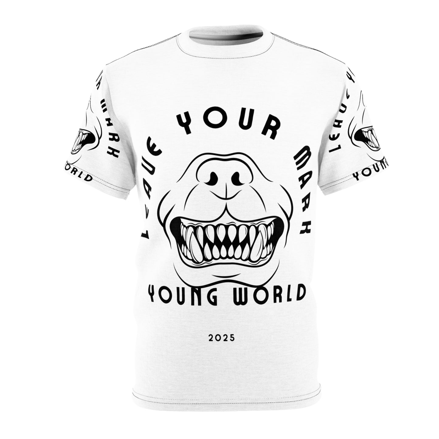 Young World Motivation Leave Your Mark Unisex Graphic Tee - Bold Design for Young Creatives