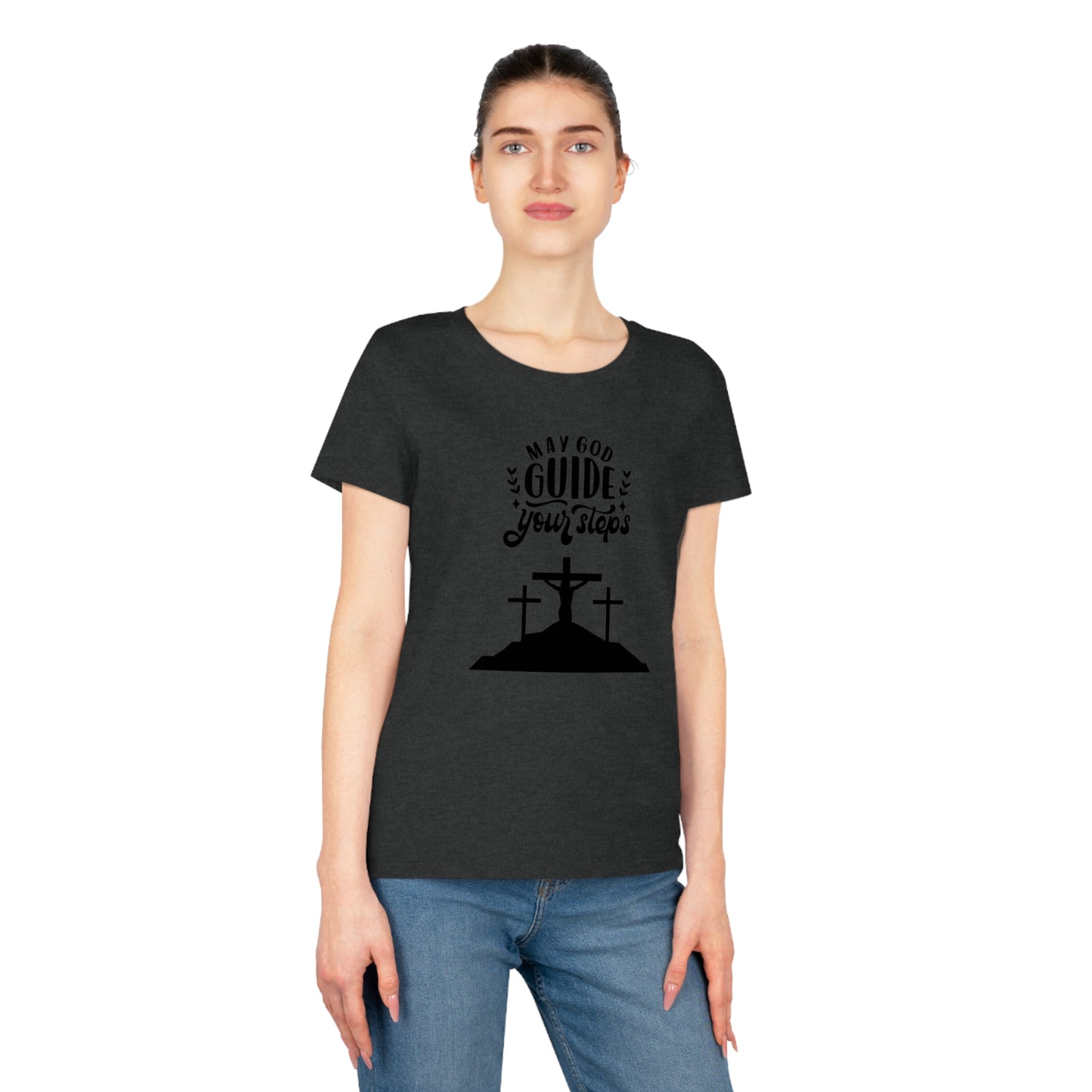 Women’s Faith-Inspired T-Shirt – "May God Guide Your Steps"