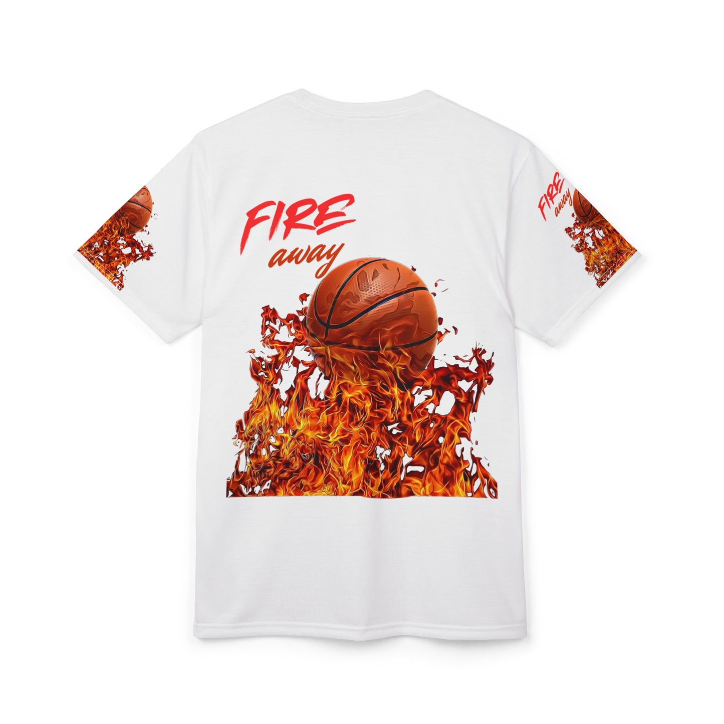 Fire Away Basketball Tee - Unisex Cut & Sew Shirt for Sports Fans