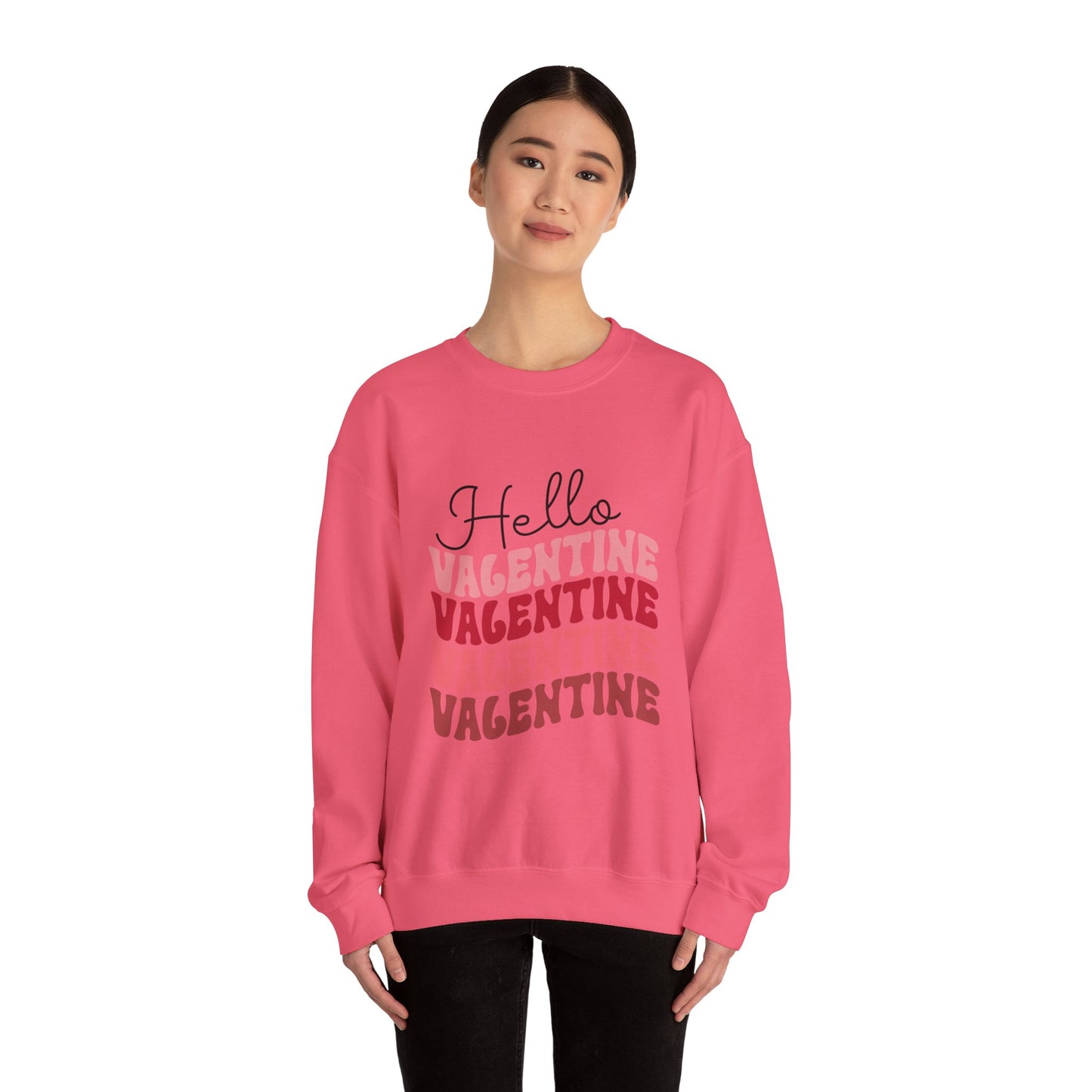 Hello Valentine Unisex Heavy Blend Crewneck Sweatshirt