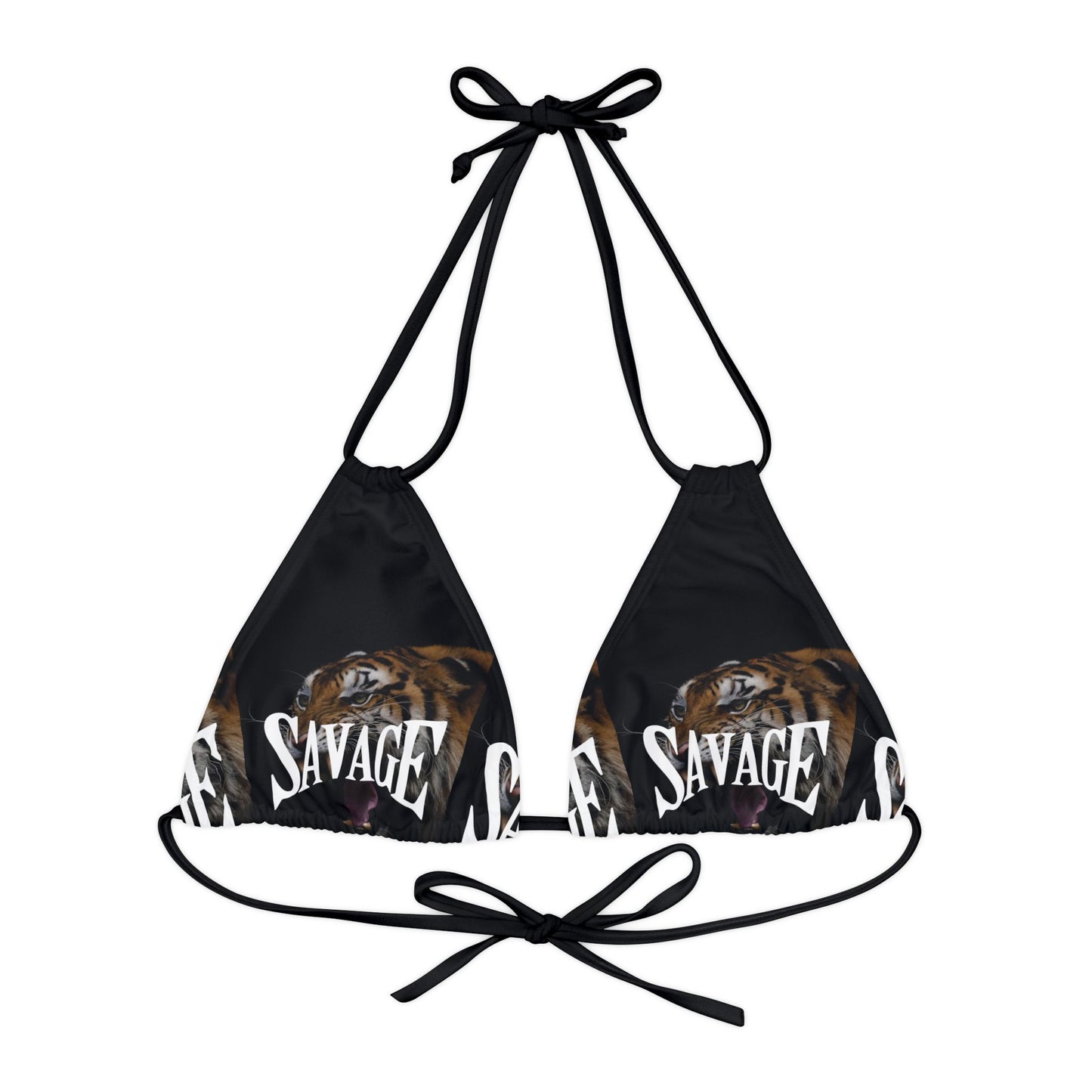 Savage Triangle Bikini Top | Strappy Swimsuit for Beach Days & Summer Vibes