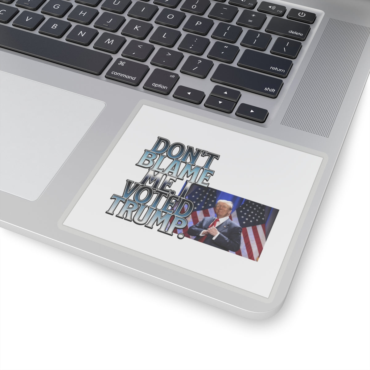 Political Humor Kiss-Cut Stickers - "Don't Blame Me I Voted Trump"