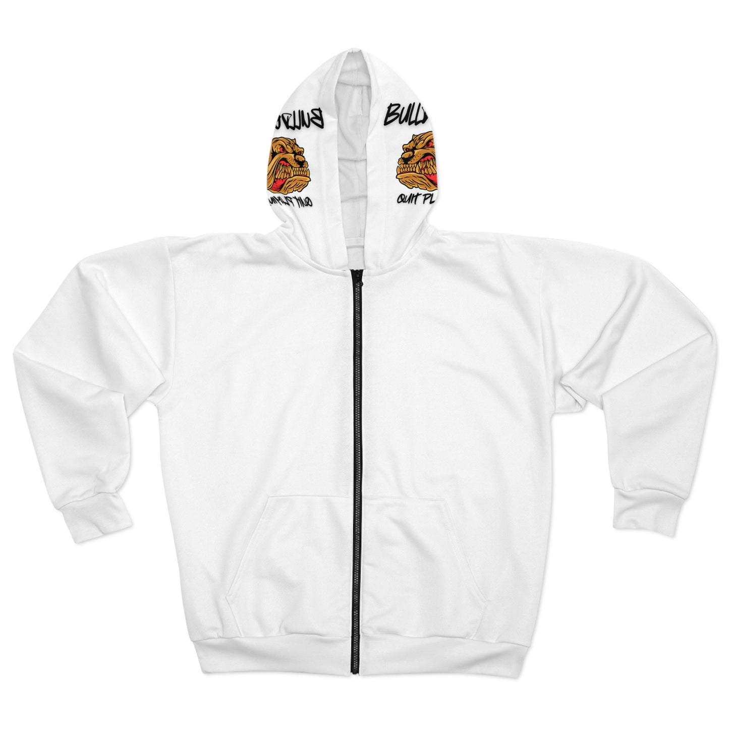 Bulldoggin Unisex Zip Hoodie - Bulldoggin' Design for Dog Lovers - Perfect for Casual Outings & Celebrations