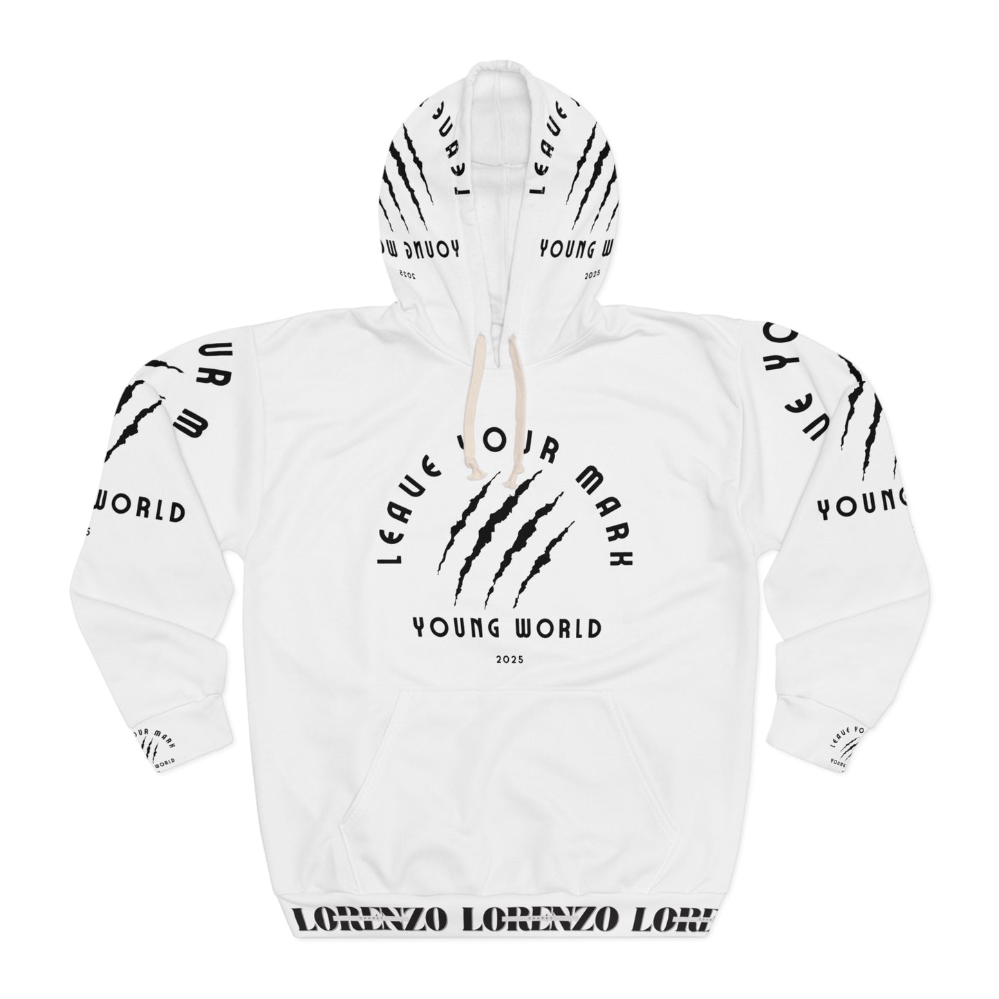 Youthful Spirit Unisex Pullover Hoodie - 'Leave Your Mark' Design