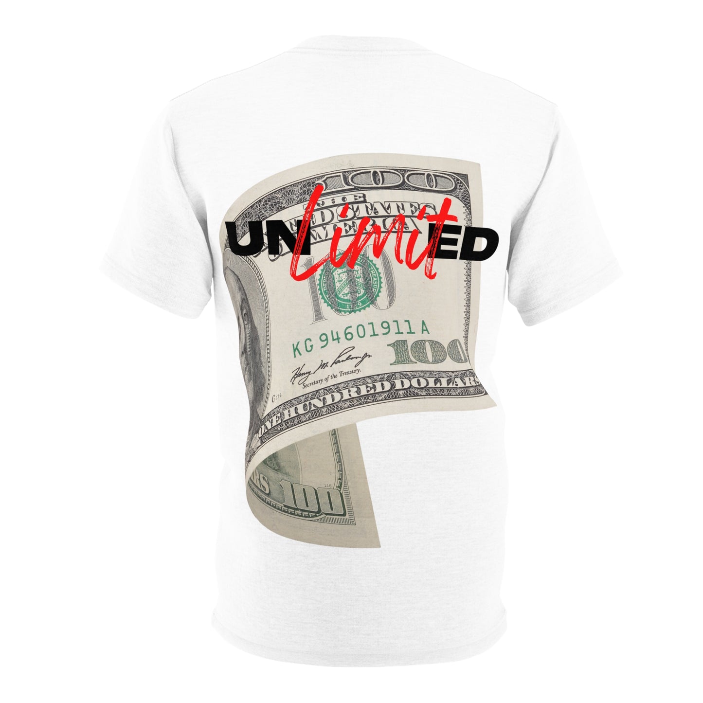 Unlimited Limit Unisex Cut & Sew Tee - Stylish Money Graphic T-Shirt for Trendsetters