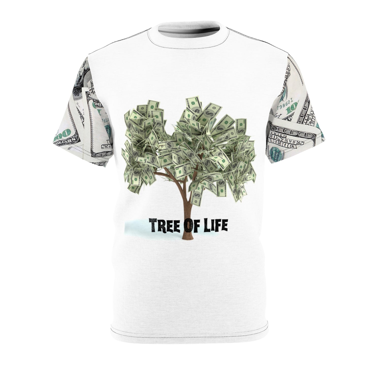 Tree of Life Money Tee - Unisex Cut & Sew Graphic T-Shirt