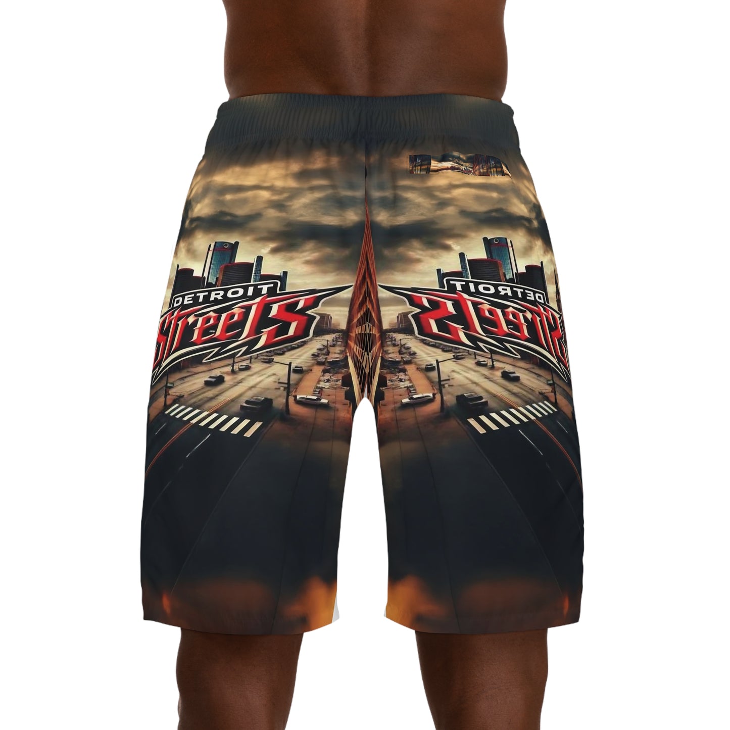 Detroit Streets Graphic Men’s Jogger Shorts - Urban Style Activewear