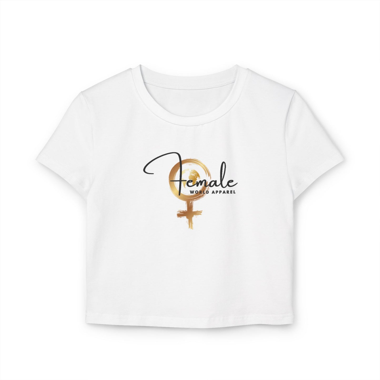 Empowering Female Baby Tee - Women's Casual Shirt