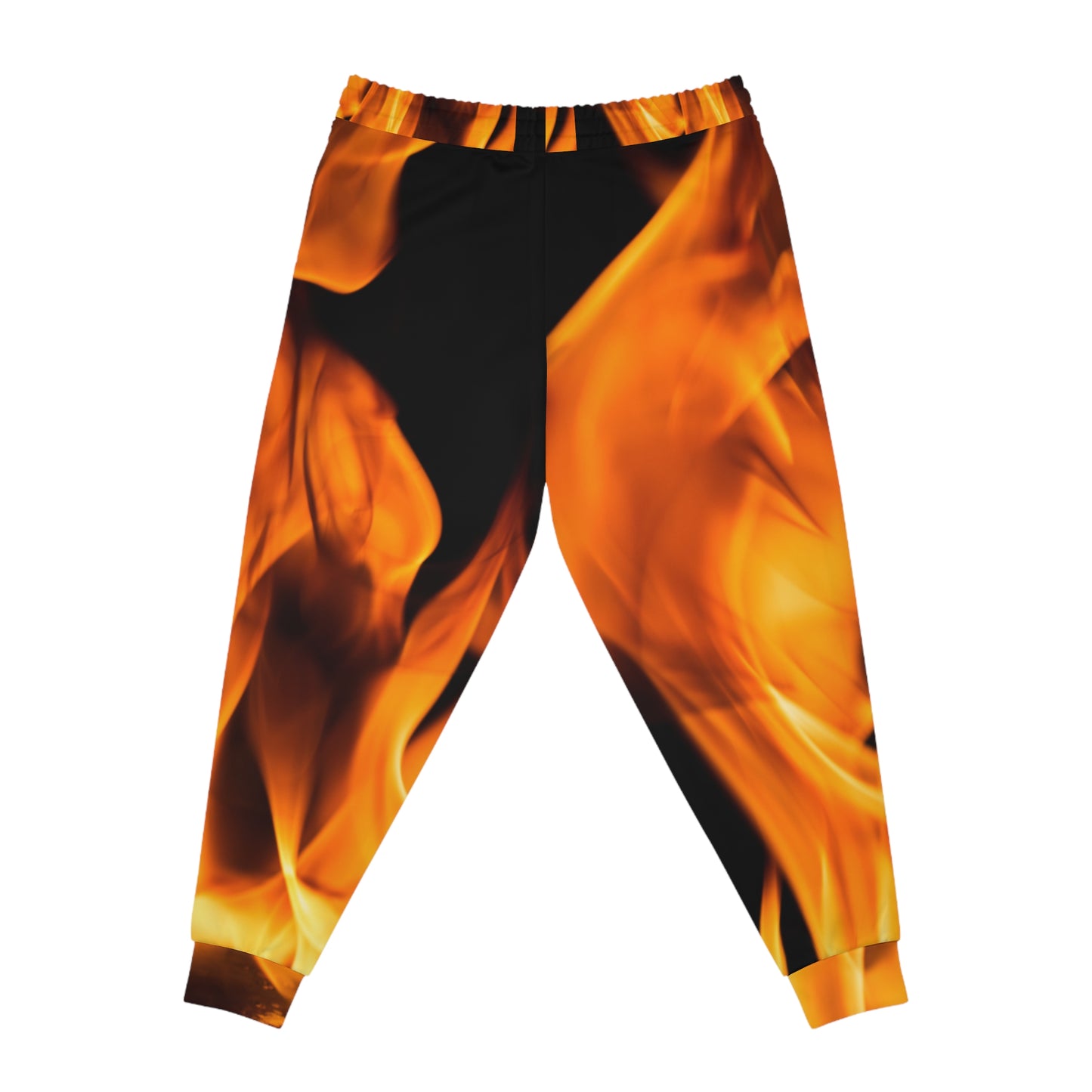 Fire-Inspired Athletic Joggers for Fitness Enthusiasts