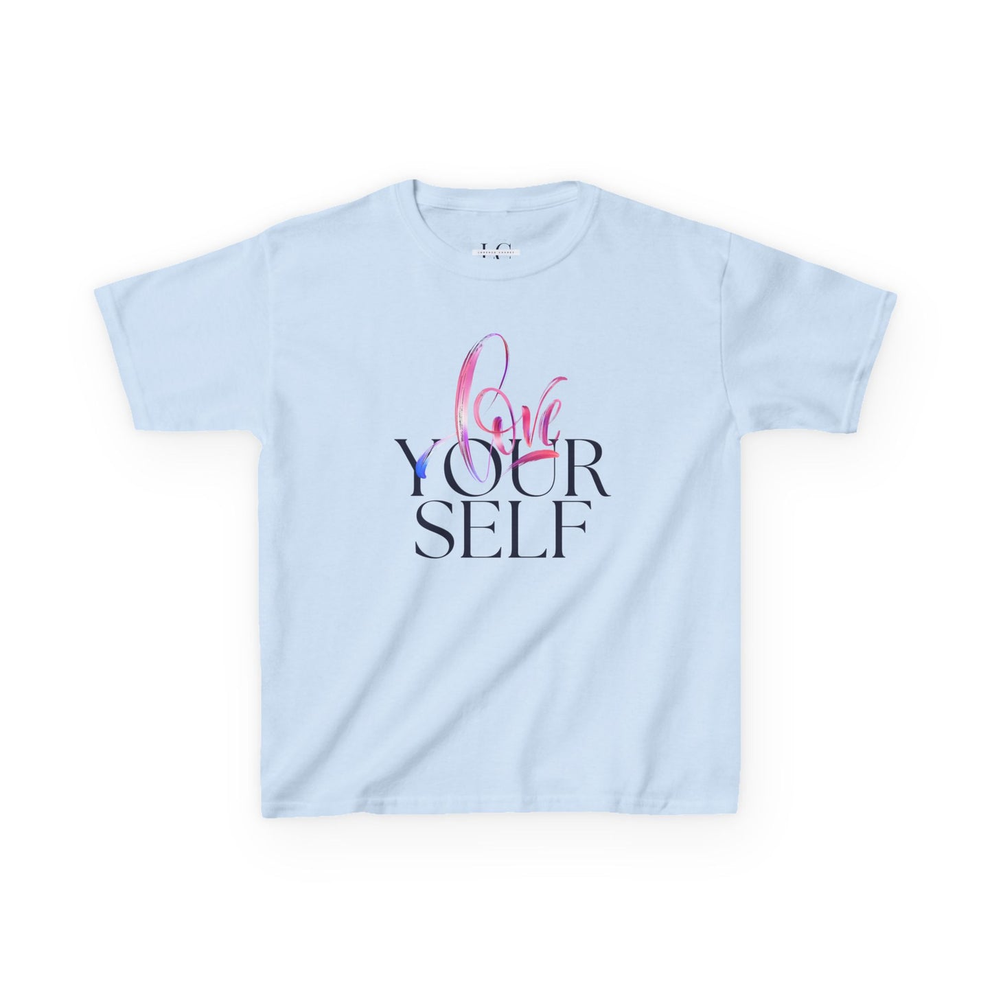 Kids 'Love Yourself' Heavy Cotton Tee - Positive Vibes & Self-Esteem T-Shirt