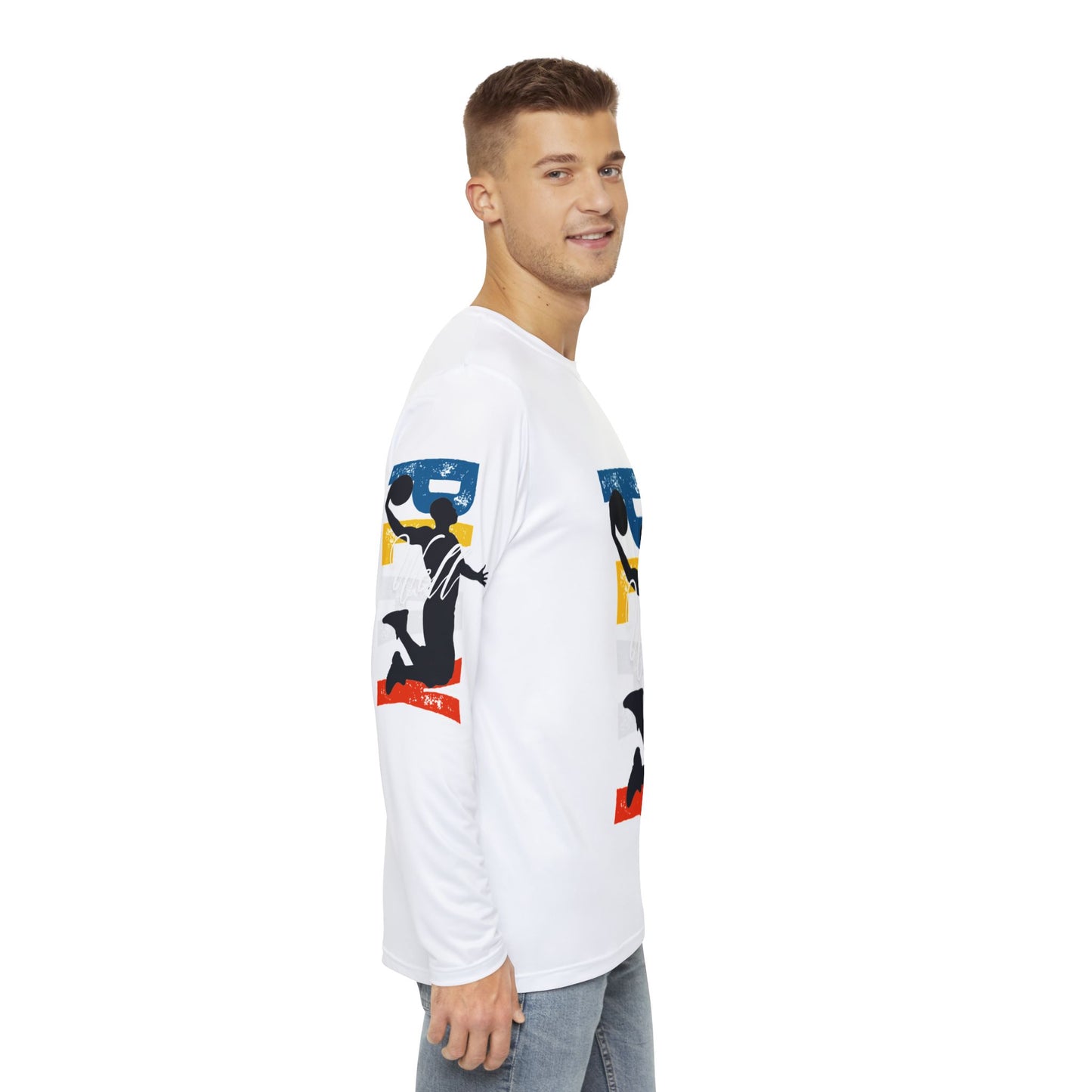 Play Well Long Sleeve Basketball Shirt - Sporty Graphic Tee for Athletes