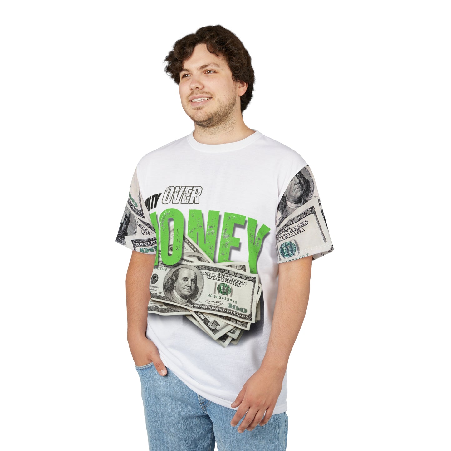 Loyalty Over Money Unisex Cut & Sew Tee - Statement T-Shirt for Confident Individuals