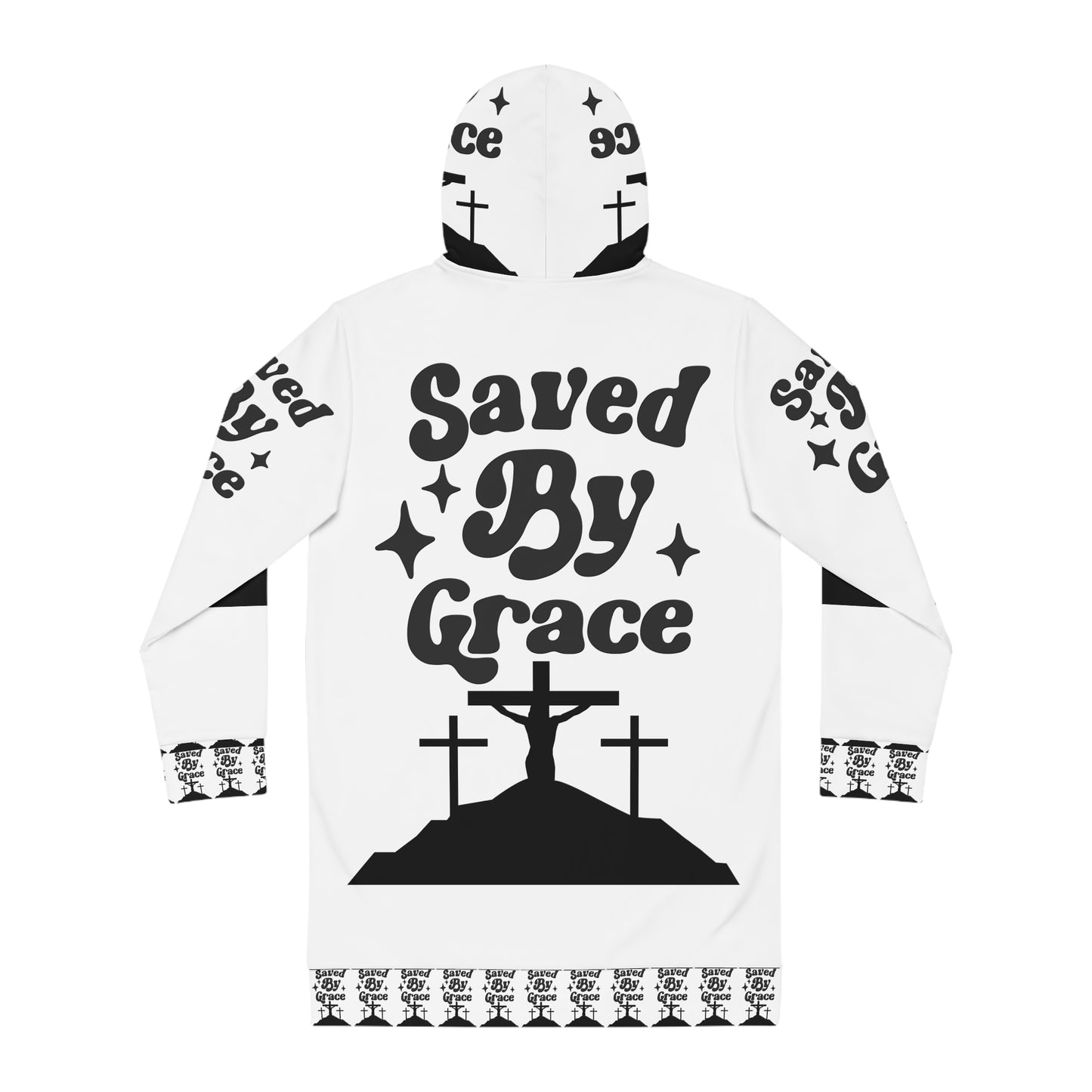 Saved By Grace Women's Hoodie Dress (AOP)