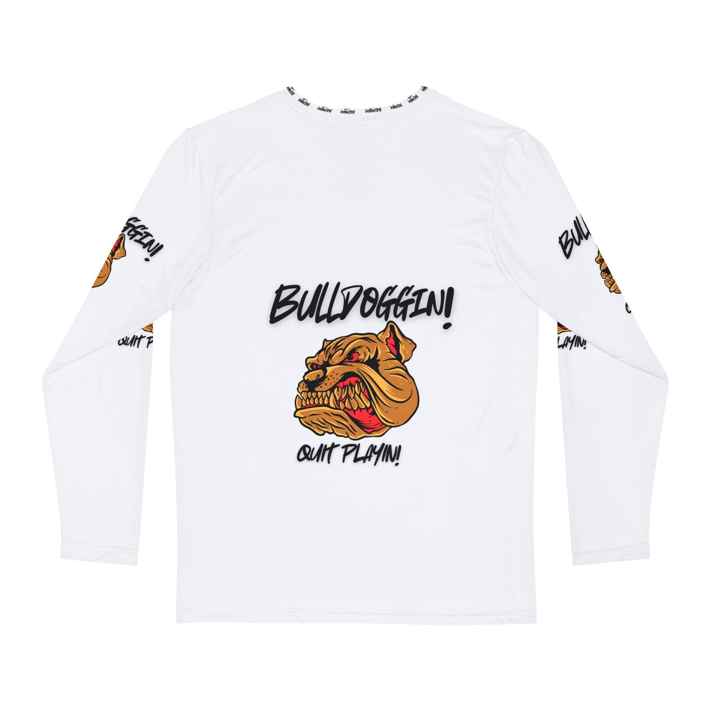 Bulldoggin' Men's Long Sleeve Shirt - Bold Graphic Tee for Dog Lovers