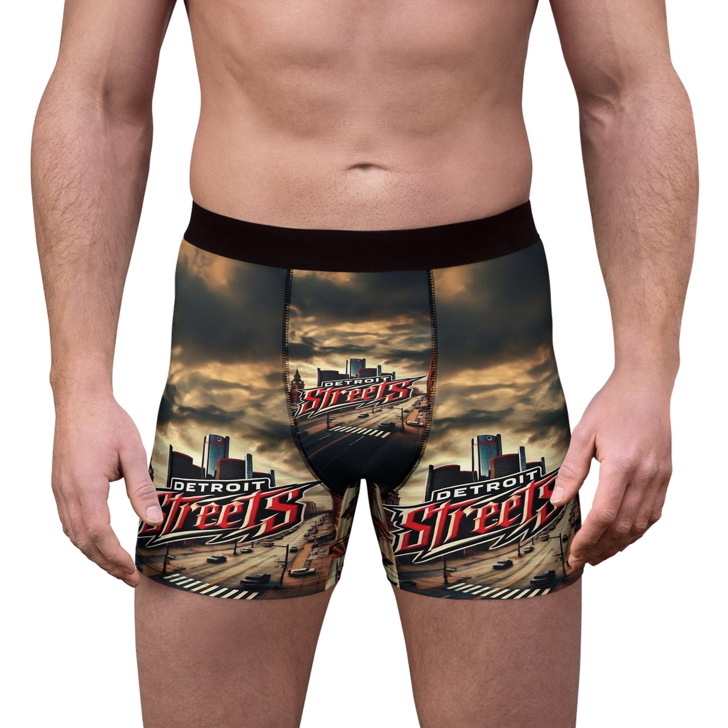 Detroit Streets Men's Boxer Briefs - Urban Style Underwear