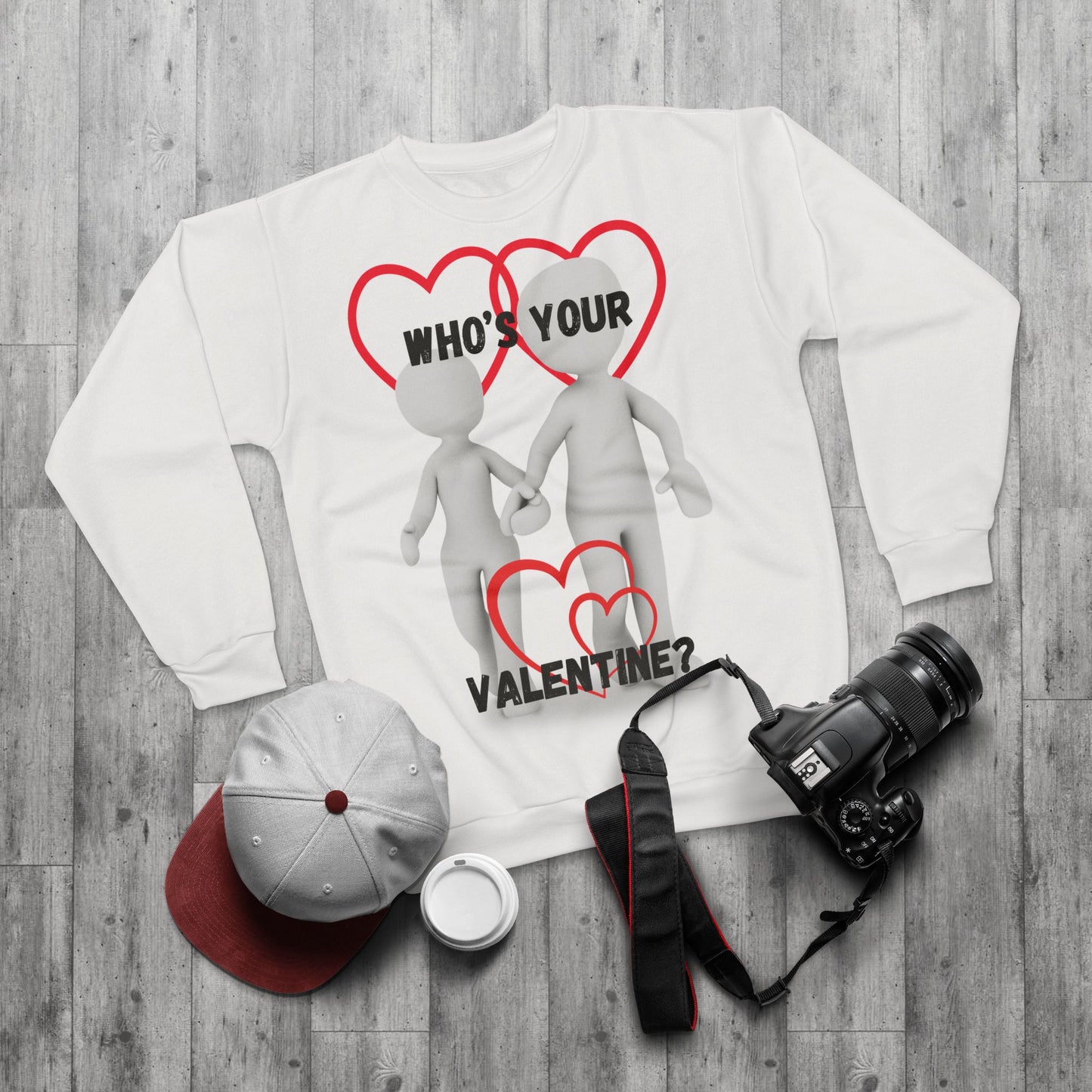 Who's Your Valentine? Unisex Sweatshirt for Valentine's Day