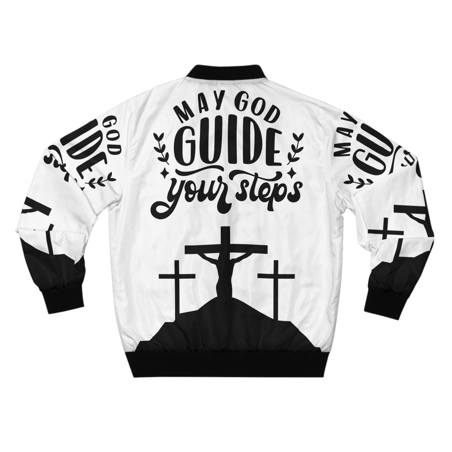 Men's Bomber Jacket - May God Guide Your Steps